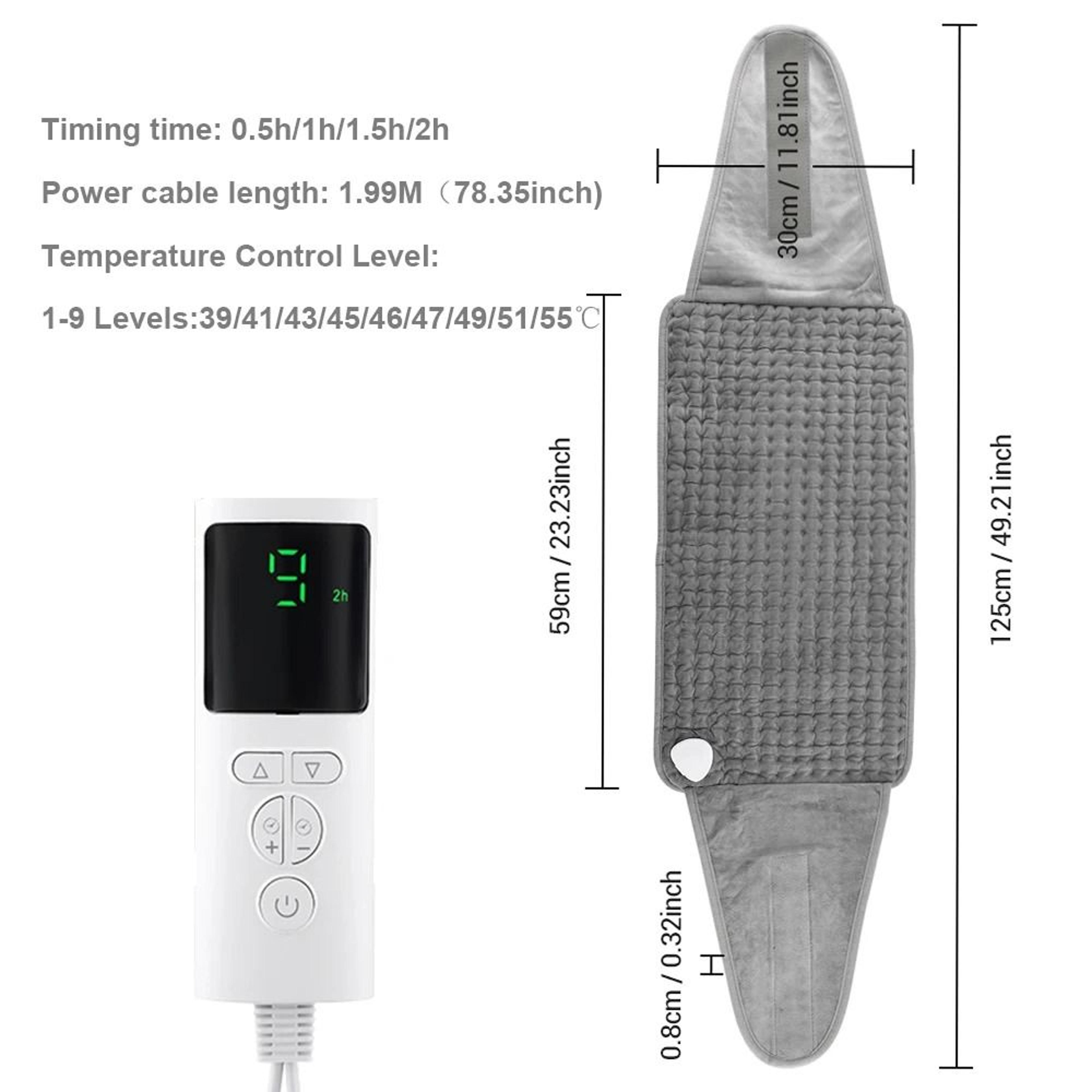 9 Temperature Electric Heating Pad For Menstrual Cramps And Body Warming 10
