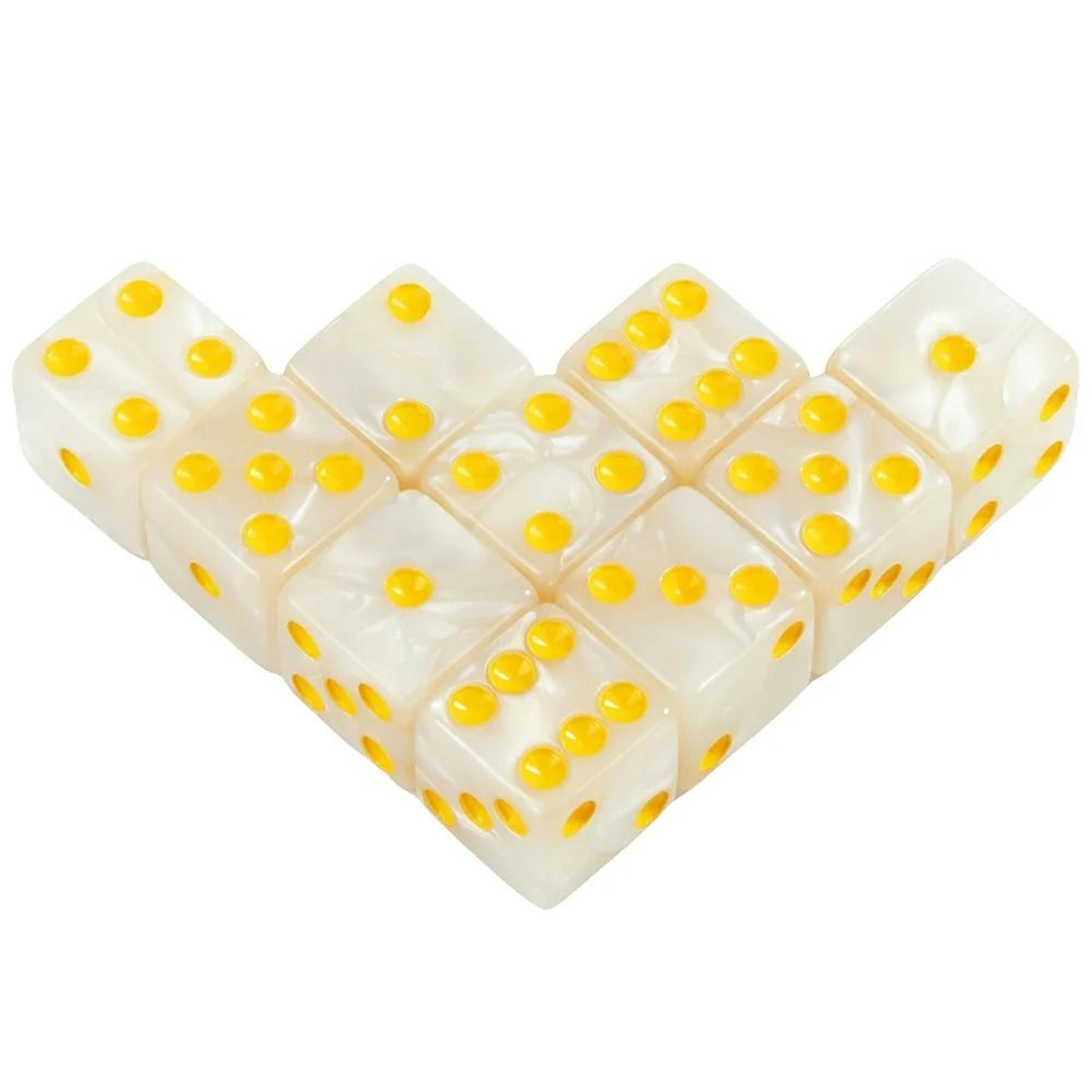 16mm Marble Style D6 Dice Set For Board Games And Math Activities 7