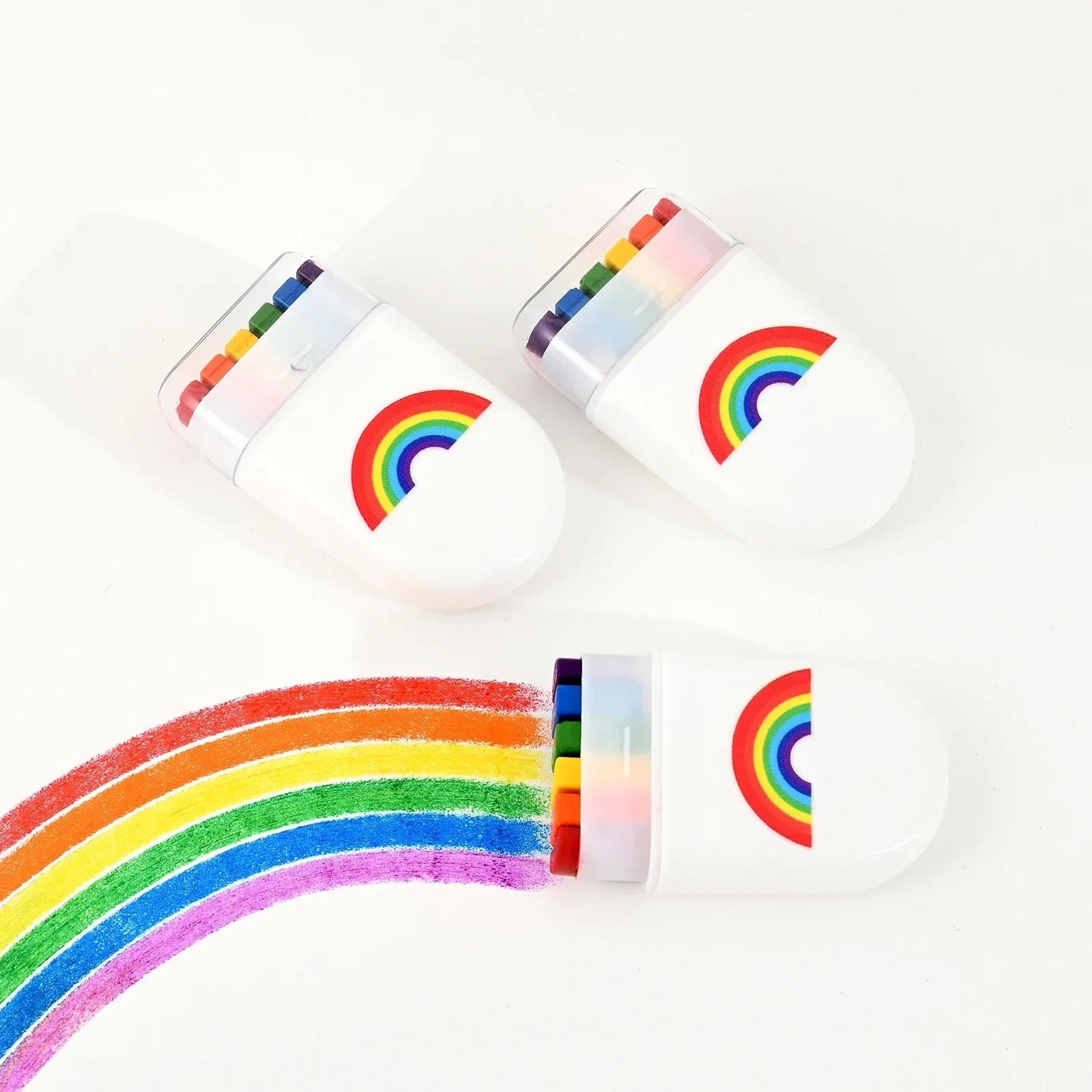 2pcs rainbow face paint crayons washable party makeup sticks for kids & events