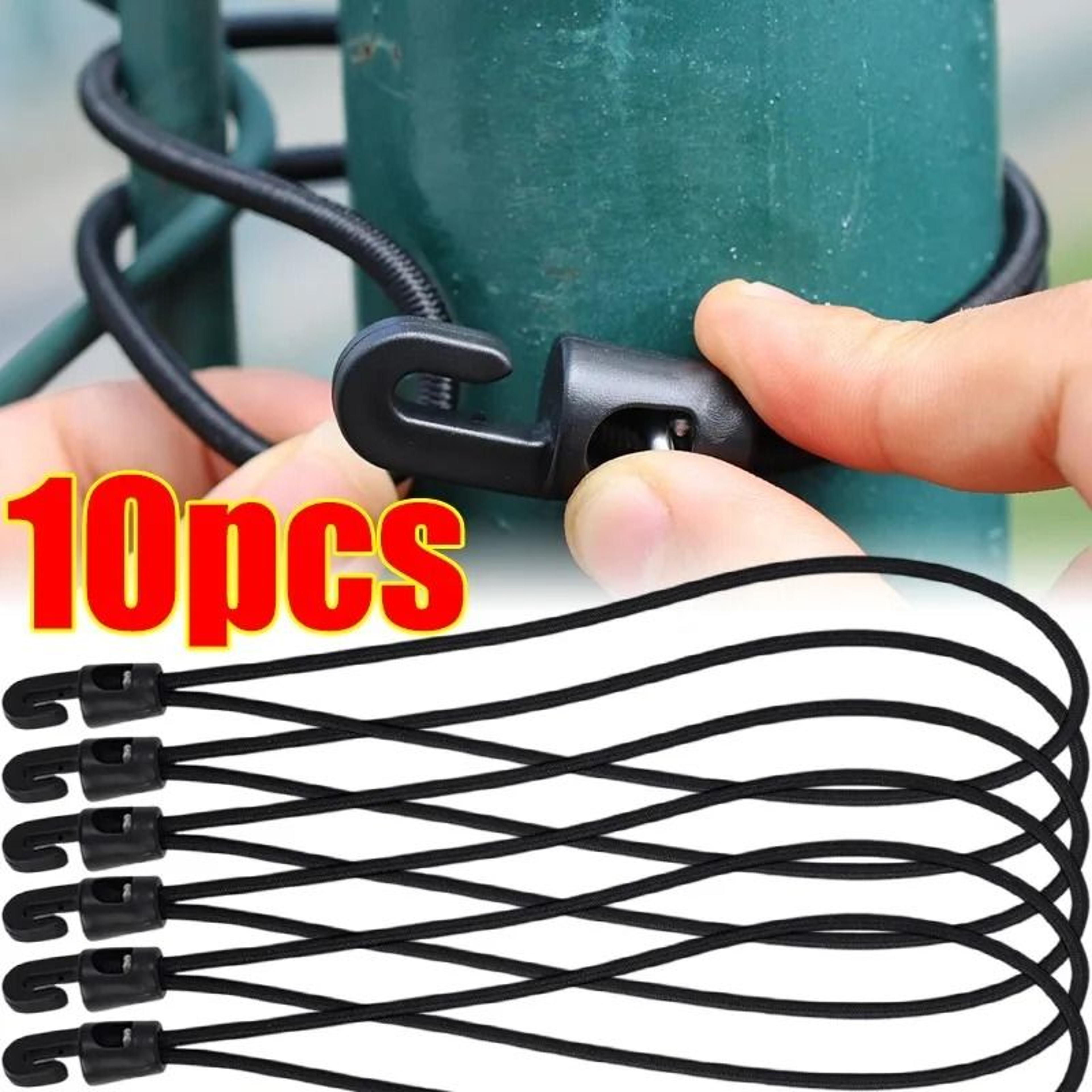 Heavy Duty Bungee Cord With Hooks High Elastic Rubber Tie Down Straps For Camping  Tarps 0
