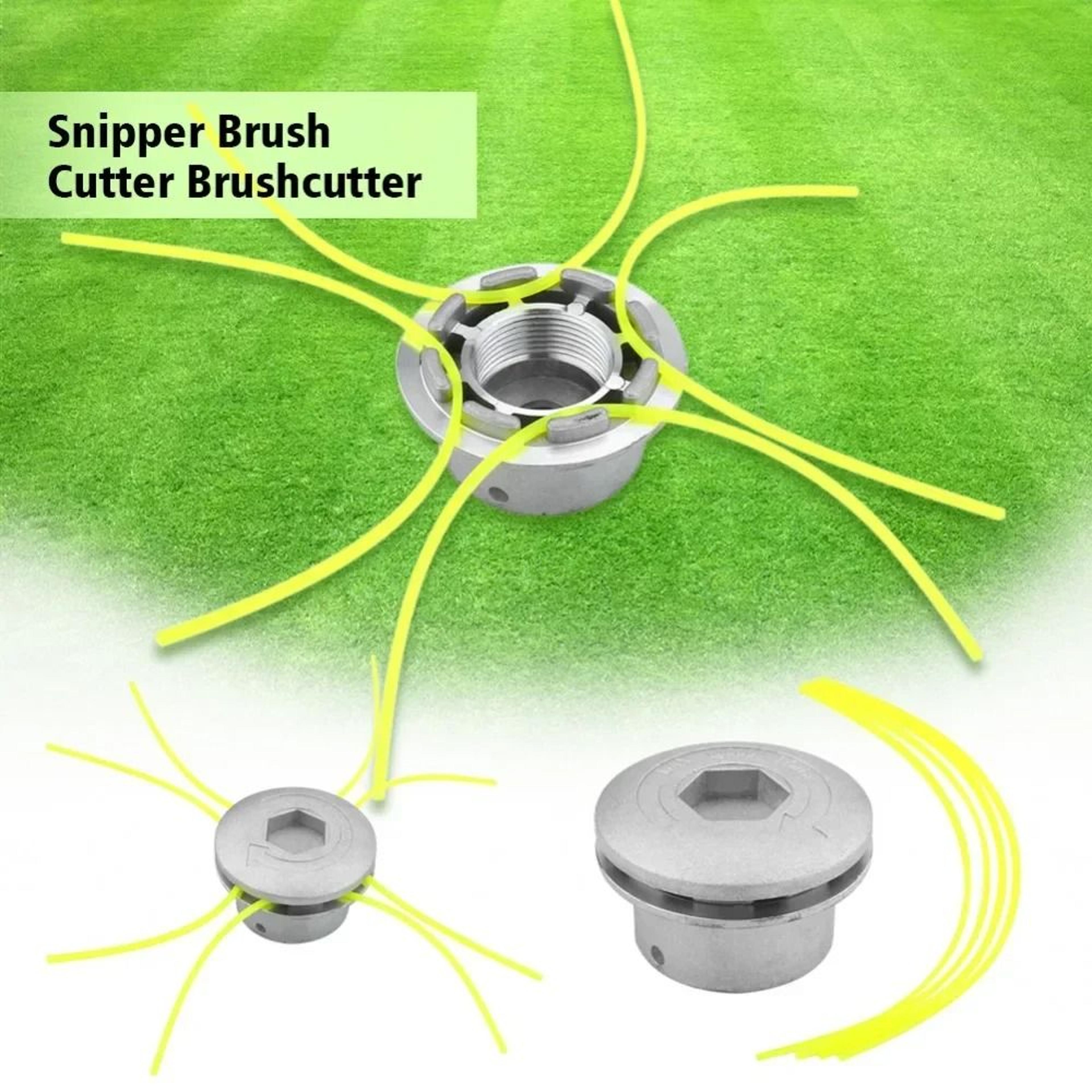 Universal Aluminum Grass Trimmer Head With 4 Nylon Lines For Brush Cutters  Lawn Mowers 0