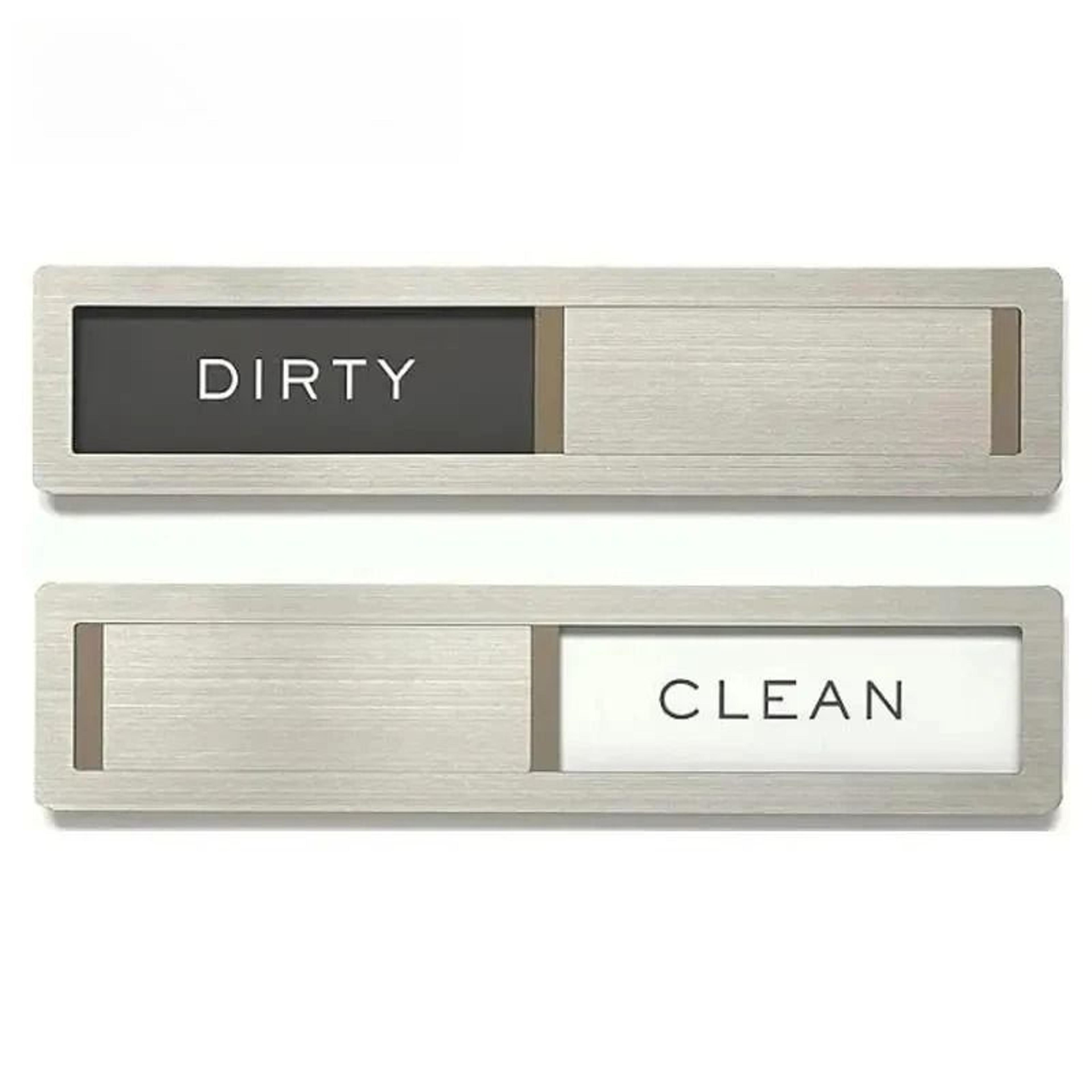 clean dirty dishwasher magnet sign with easy slide indicator