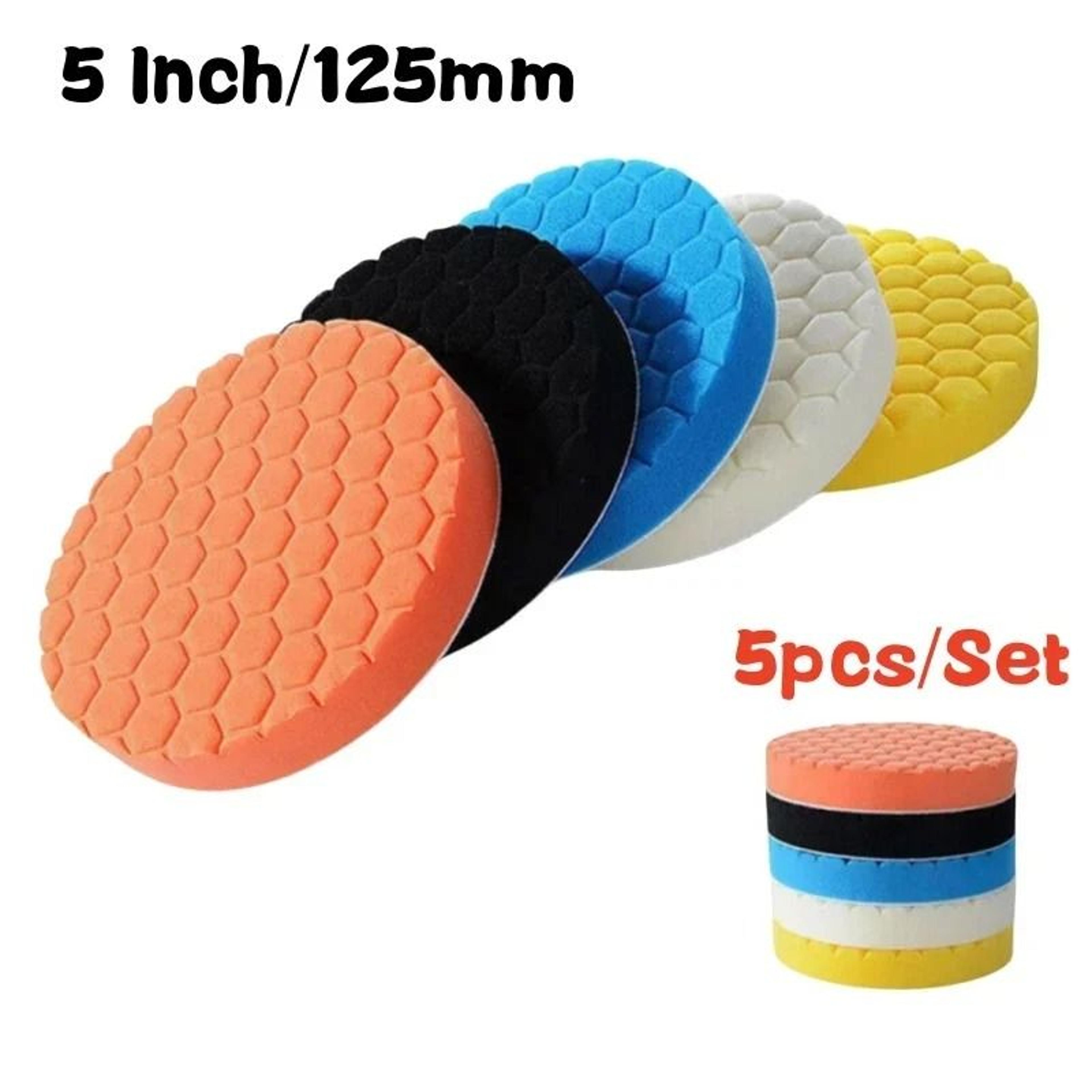 5 Piece Car Polishing Pad Kit Self Adhesive Buffing Sponge Set 8