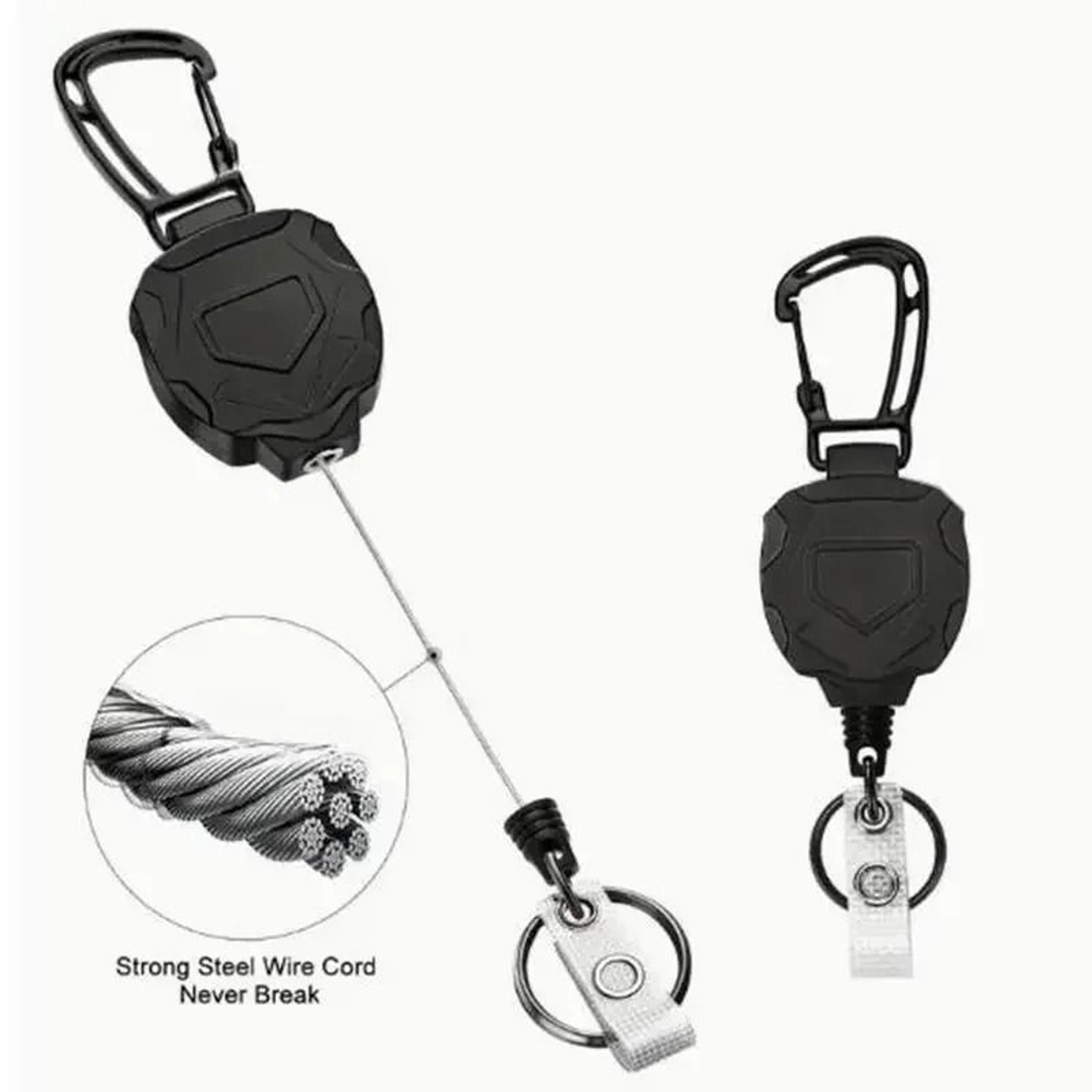 Heavy Duty Retractable Badge Holder With ID Card Cover  Reel Clip 5
