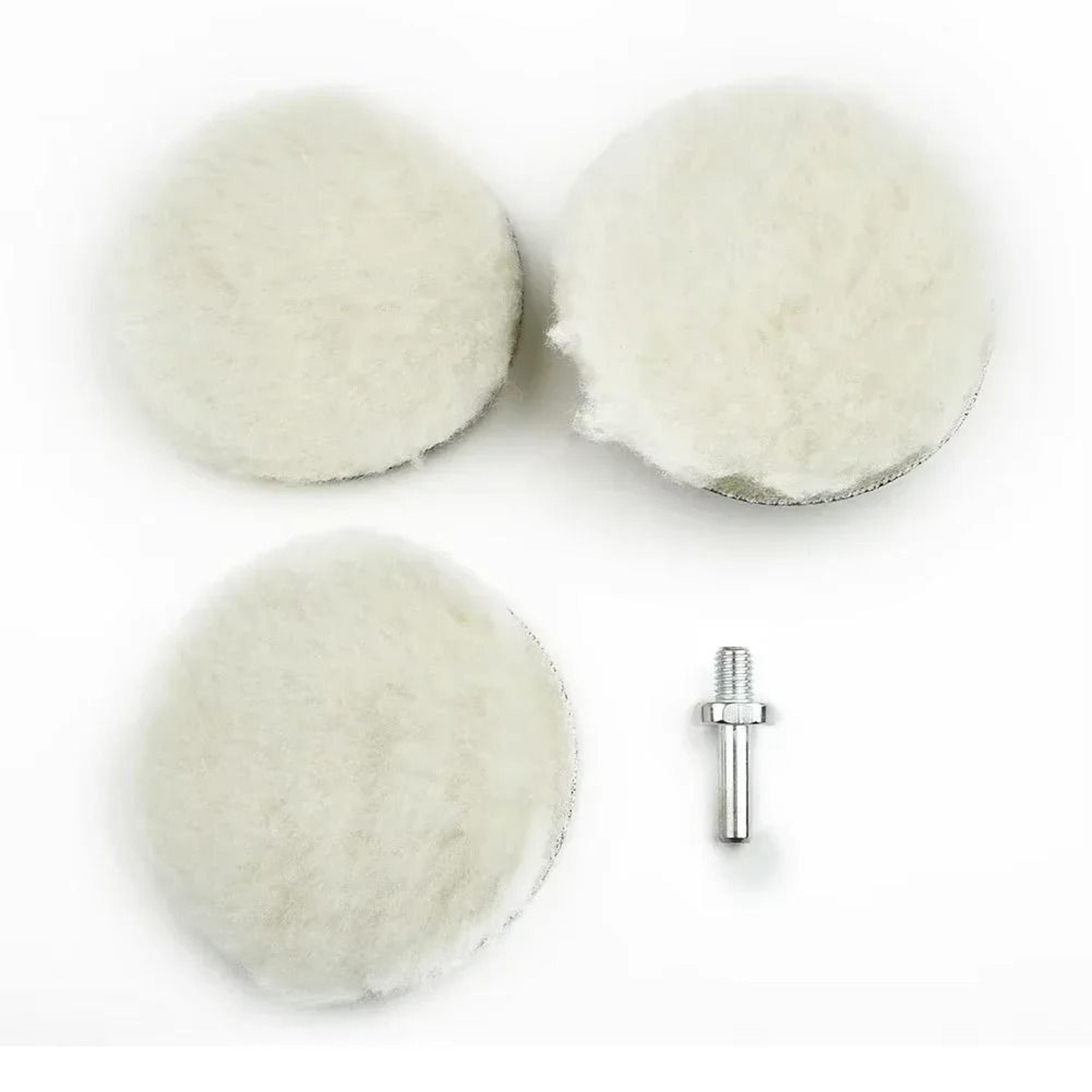 5 Piece 4 Inch Wool Polishing Pad  Sanding Disc Set 1