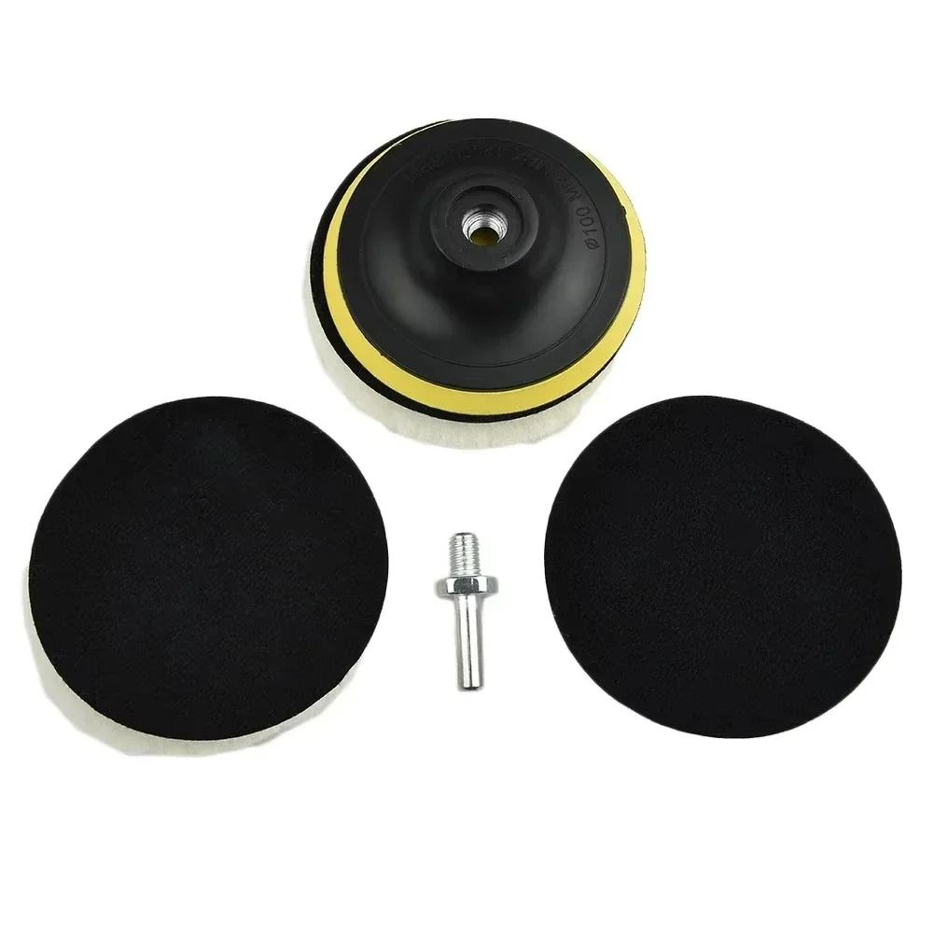 5 Piece 4 Inch Wool Polishing Pad  Sanding Disc Set 5