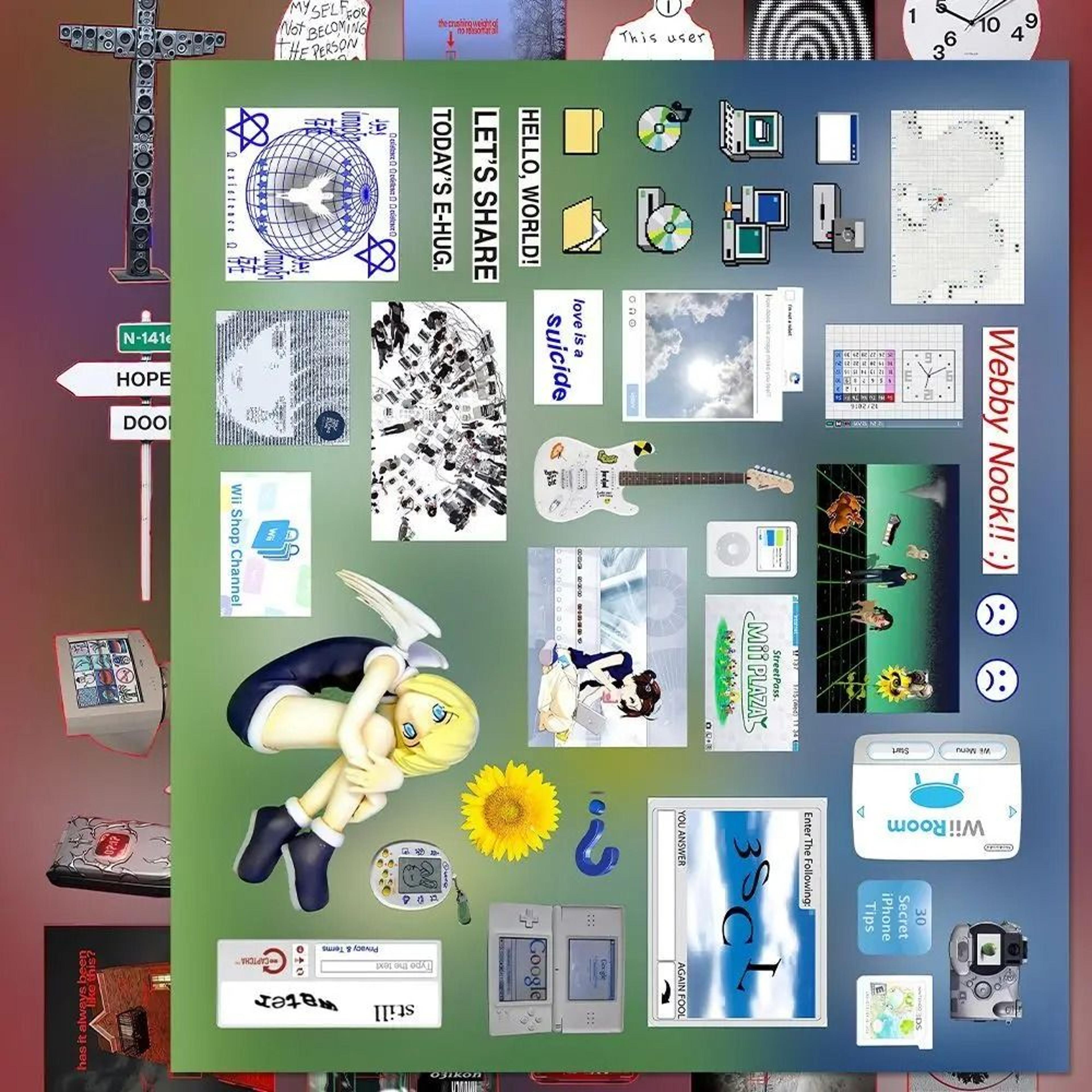 6 Sheet Y2K Dreamcore Weirdcore Die Cut Sticker Pack 4