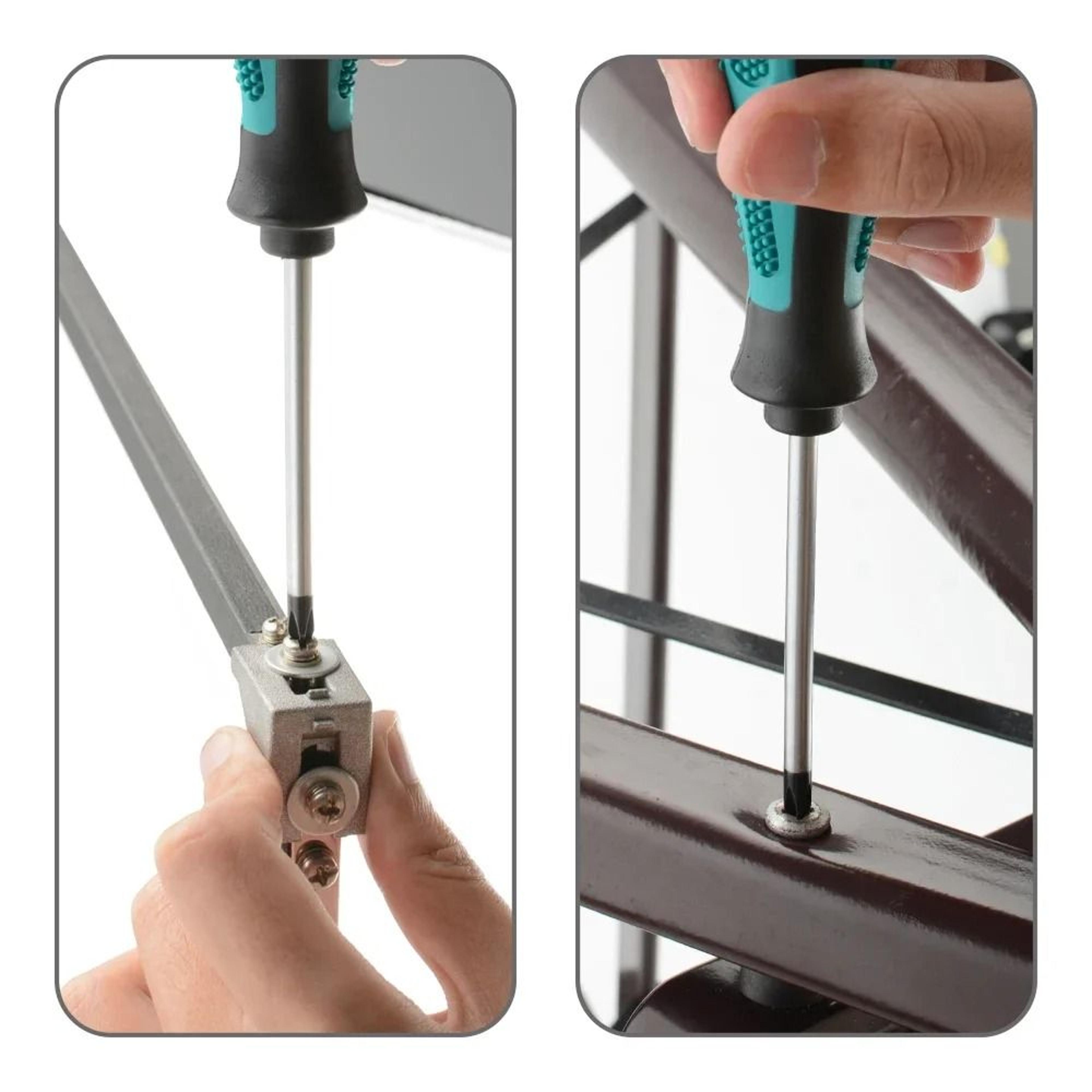 12 Inch Magnetic Long Reach Screwdriver With Rubber Grip Handle Phillips  Slotted Repair Tool 4