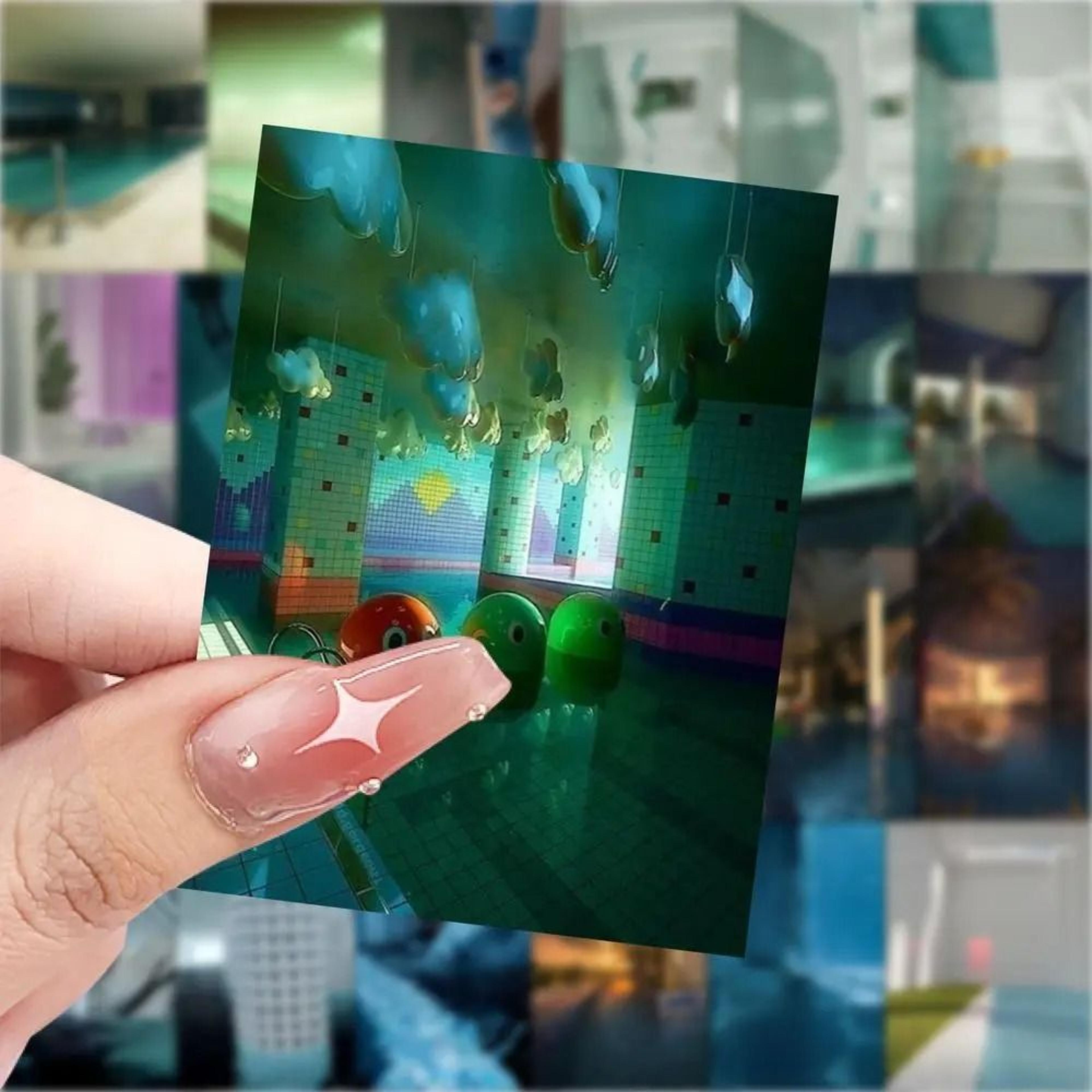 60 Piece Poolcore Dreamcore Liminal Space Aesthetic Sticker Pack 3