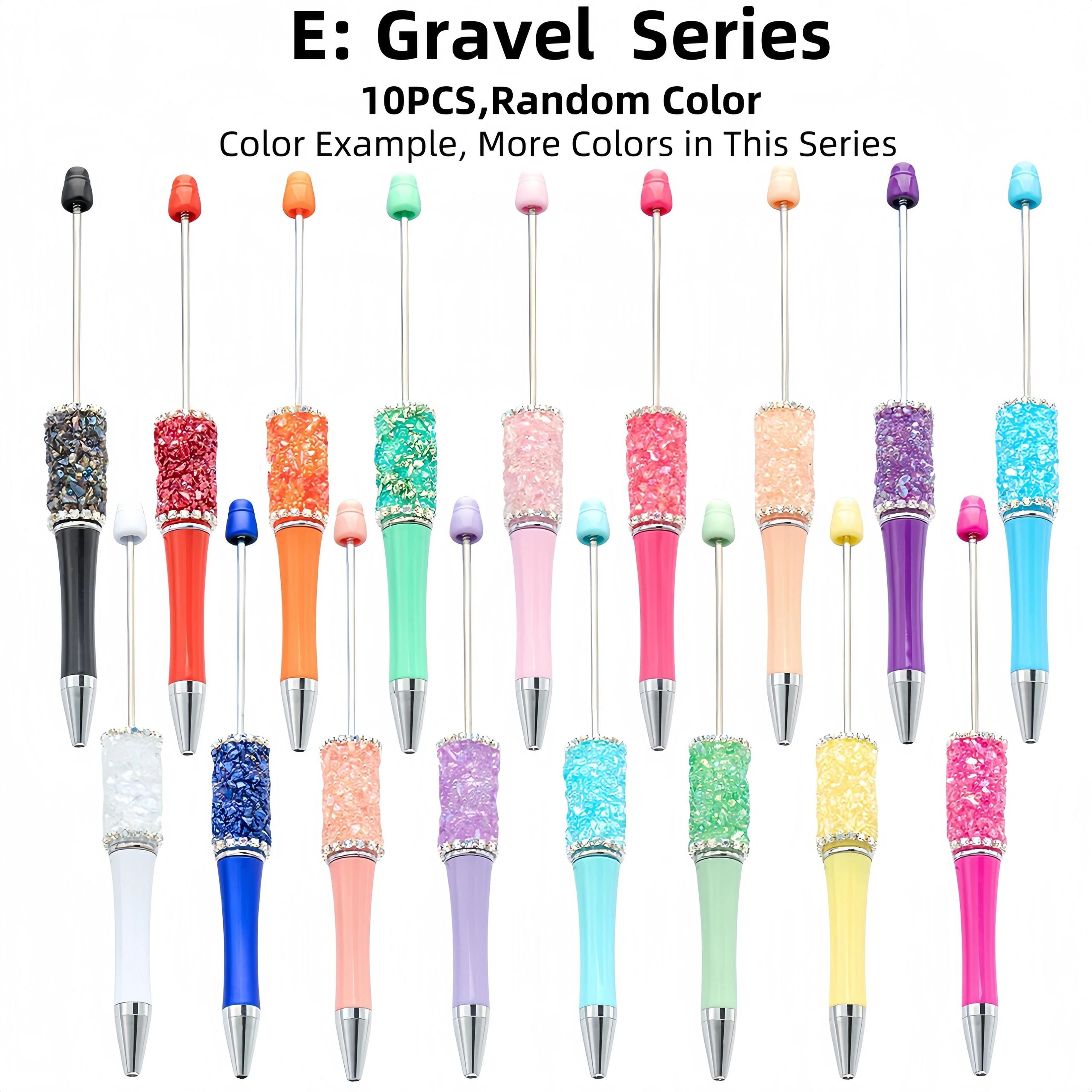 10 Piece Wooden Bead Ballpoint Pen Set For DIY Crafts And Office 7