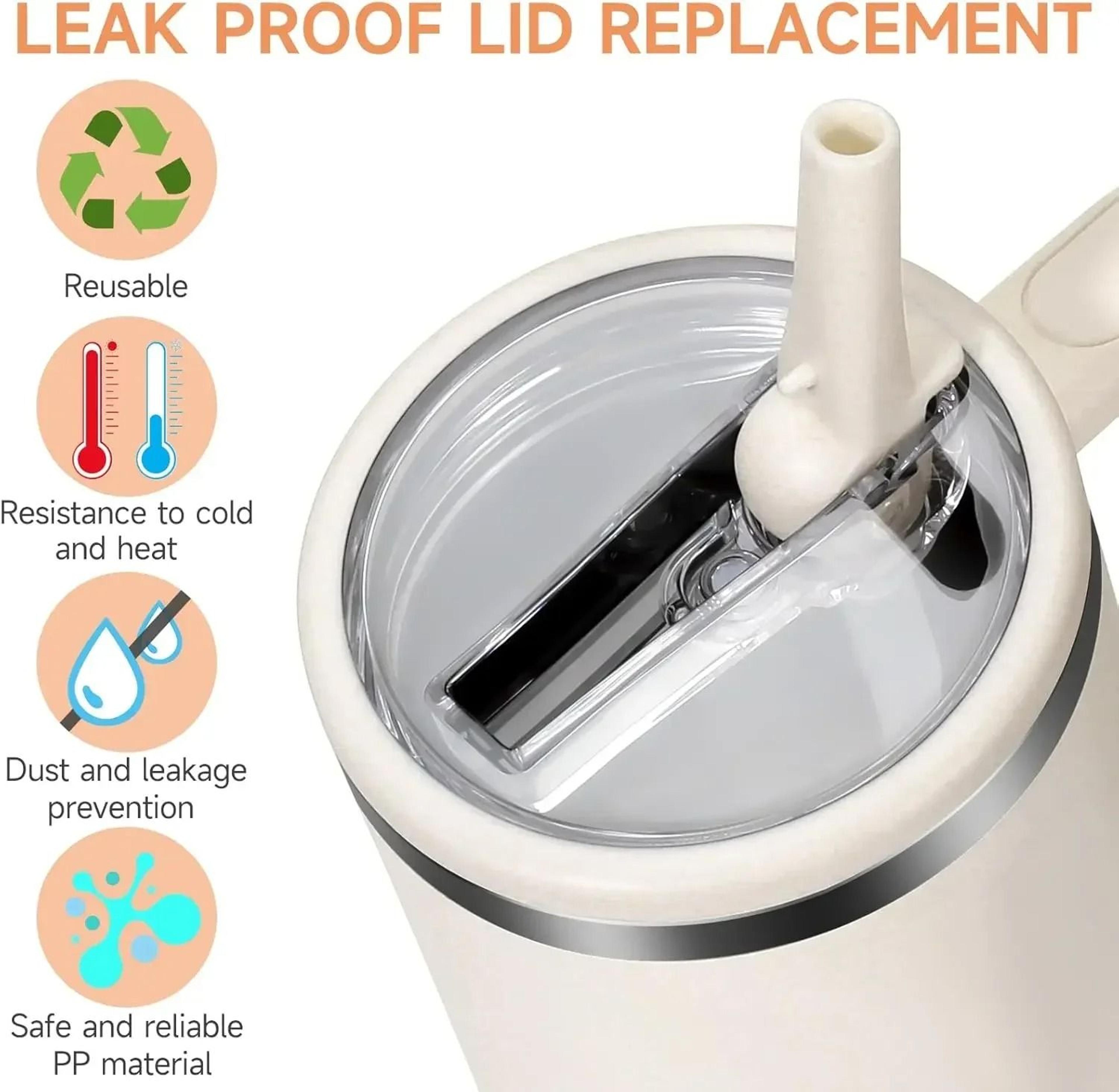 40 Oz Flip Straw Lid Replacement For Stanley Cup Leakproof Spill Resistant Tumbler Cover 1