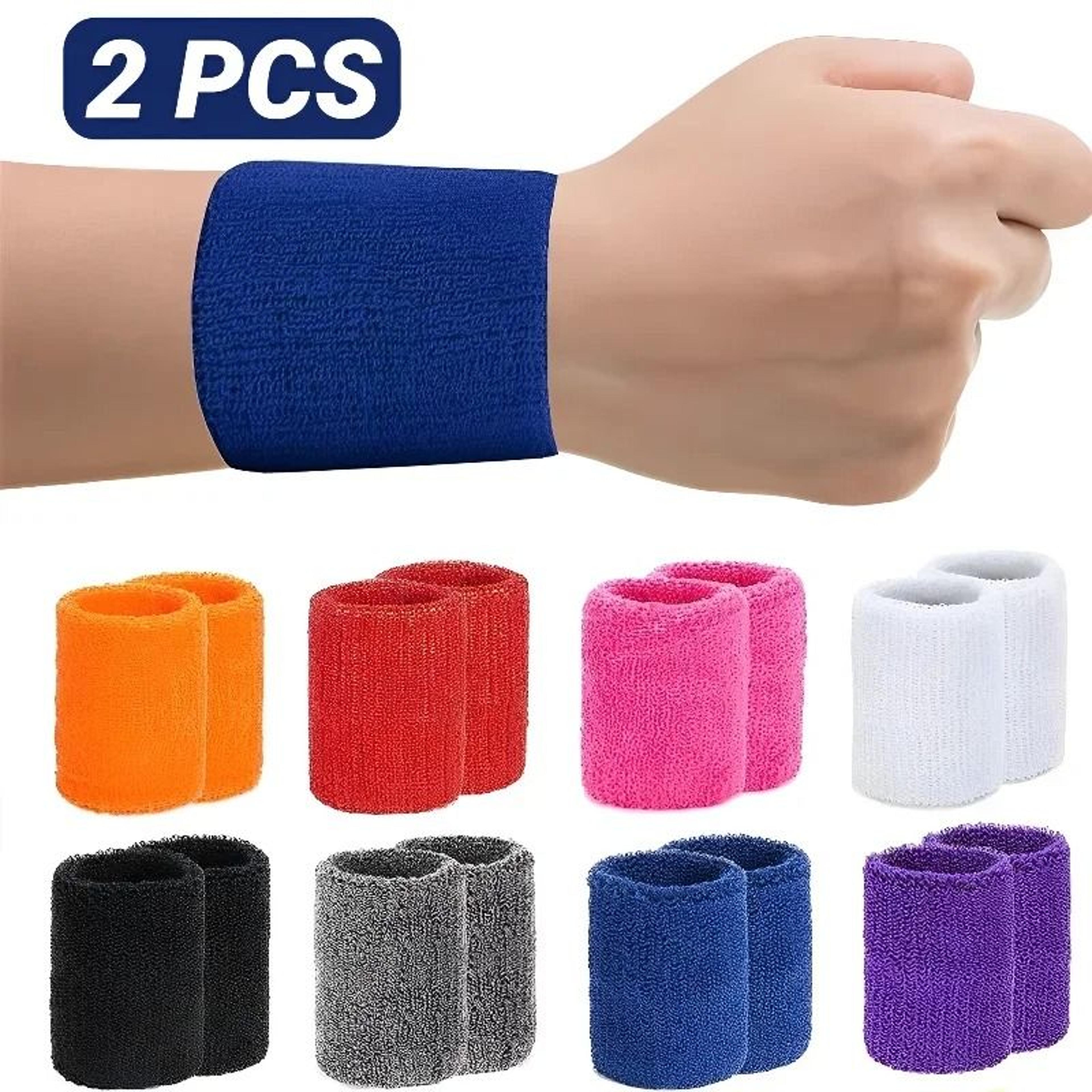 cotton sports wrist sweatbands for tennis basketball and fitness