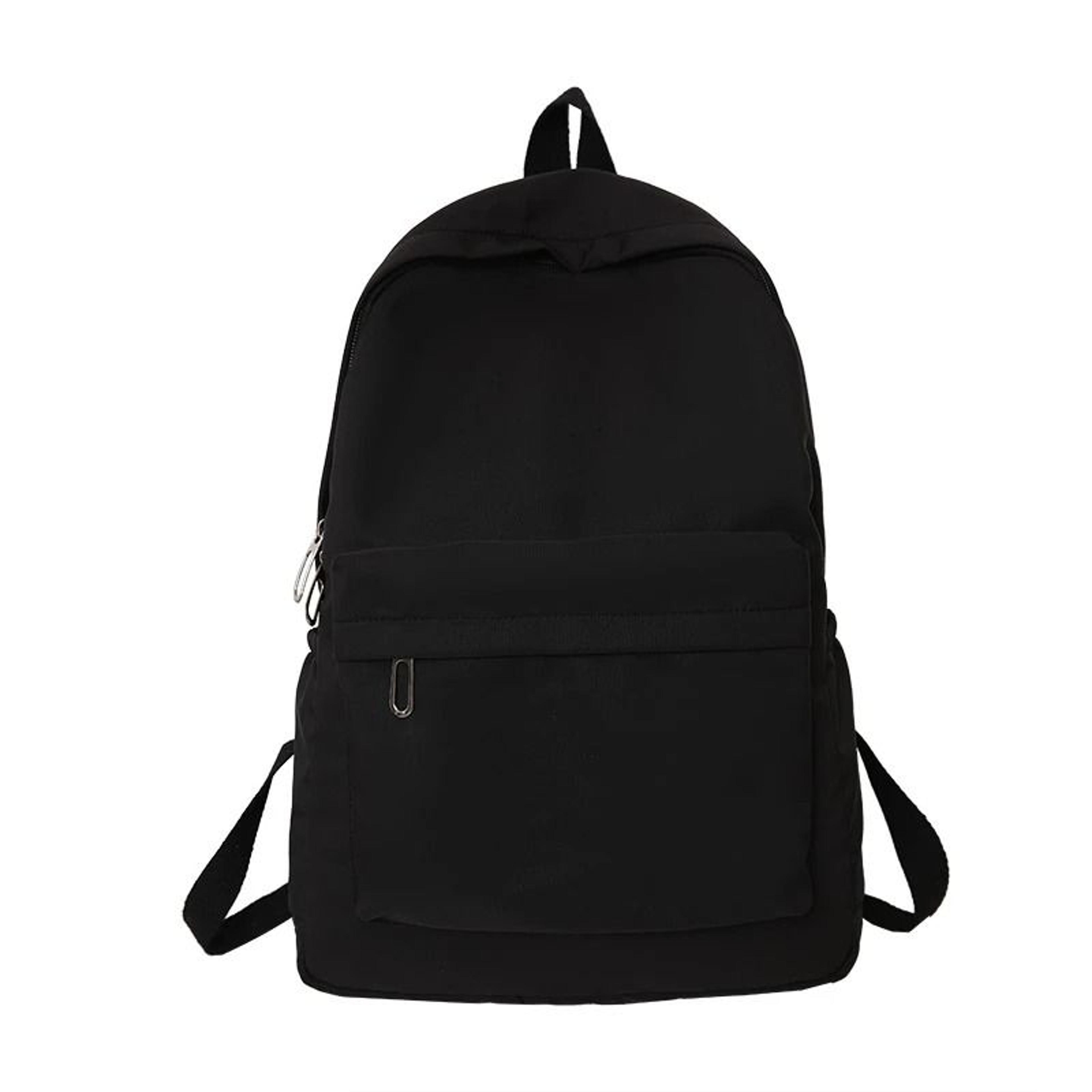 Lightweight Solid Color School Backpack Casual Travel Bookbag For Students And Daily Use 8