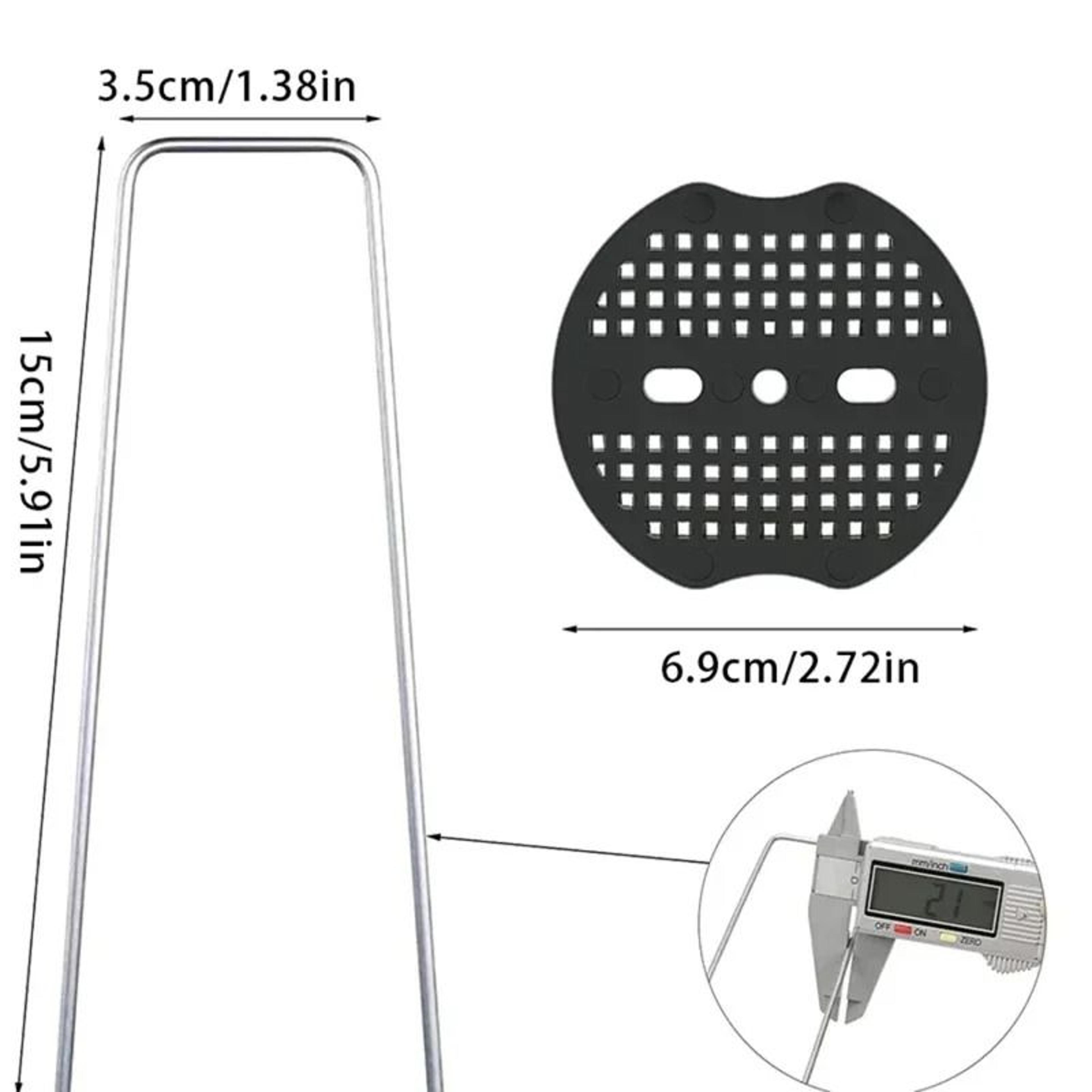 4080Pcs Ushaped Ground Pegs With Buffer Washers Garden Pegs For Securing Weed Landscape Fabric Nett 5