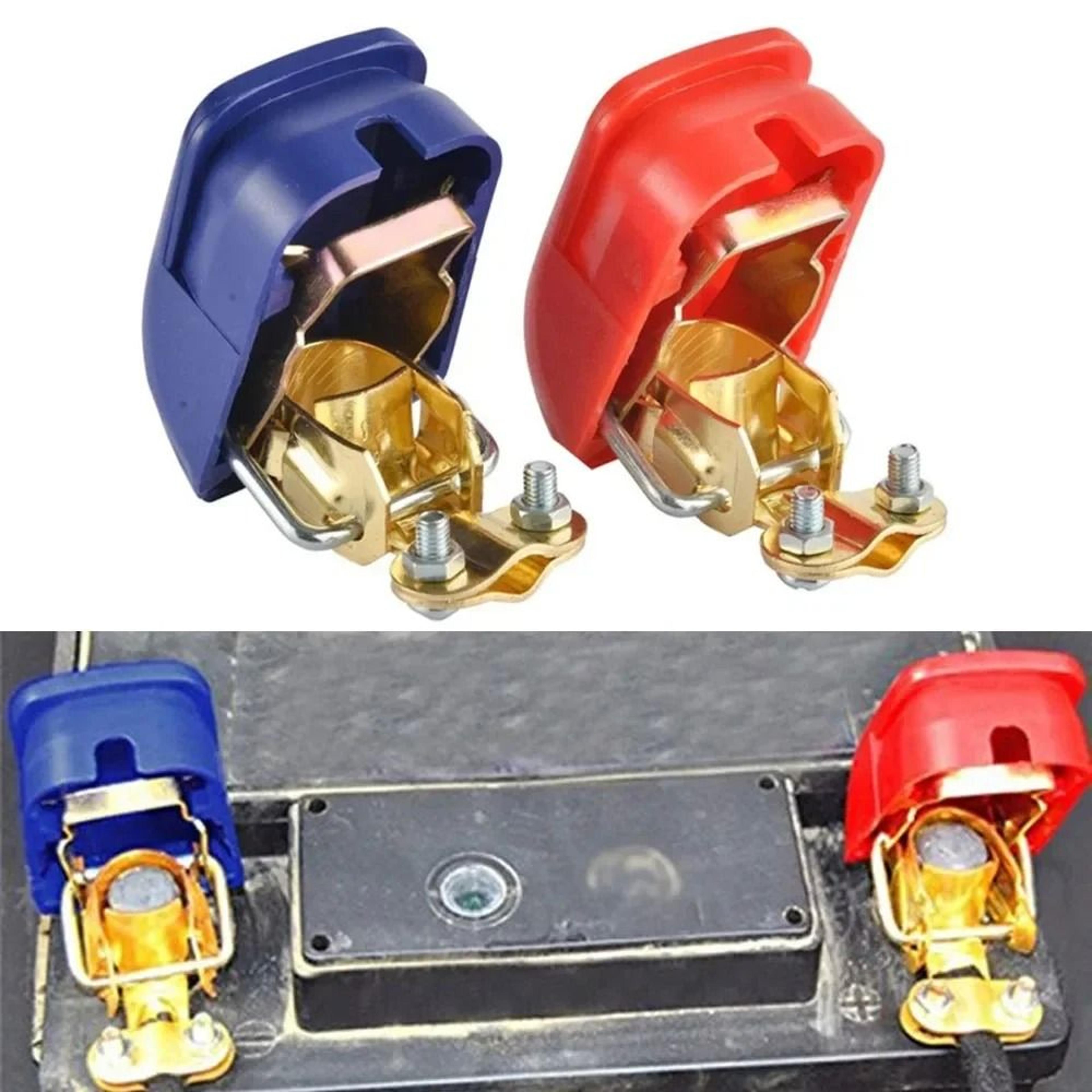 2 Piece Quick Release Battery Terminal Clamps 12V Universal Car Battery Connectors 0