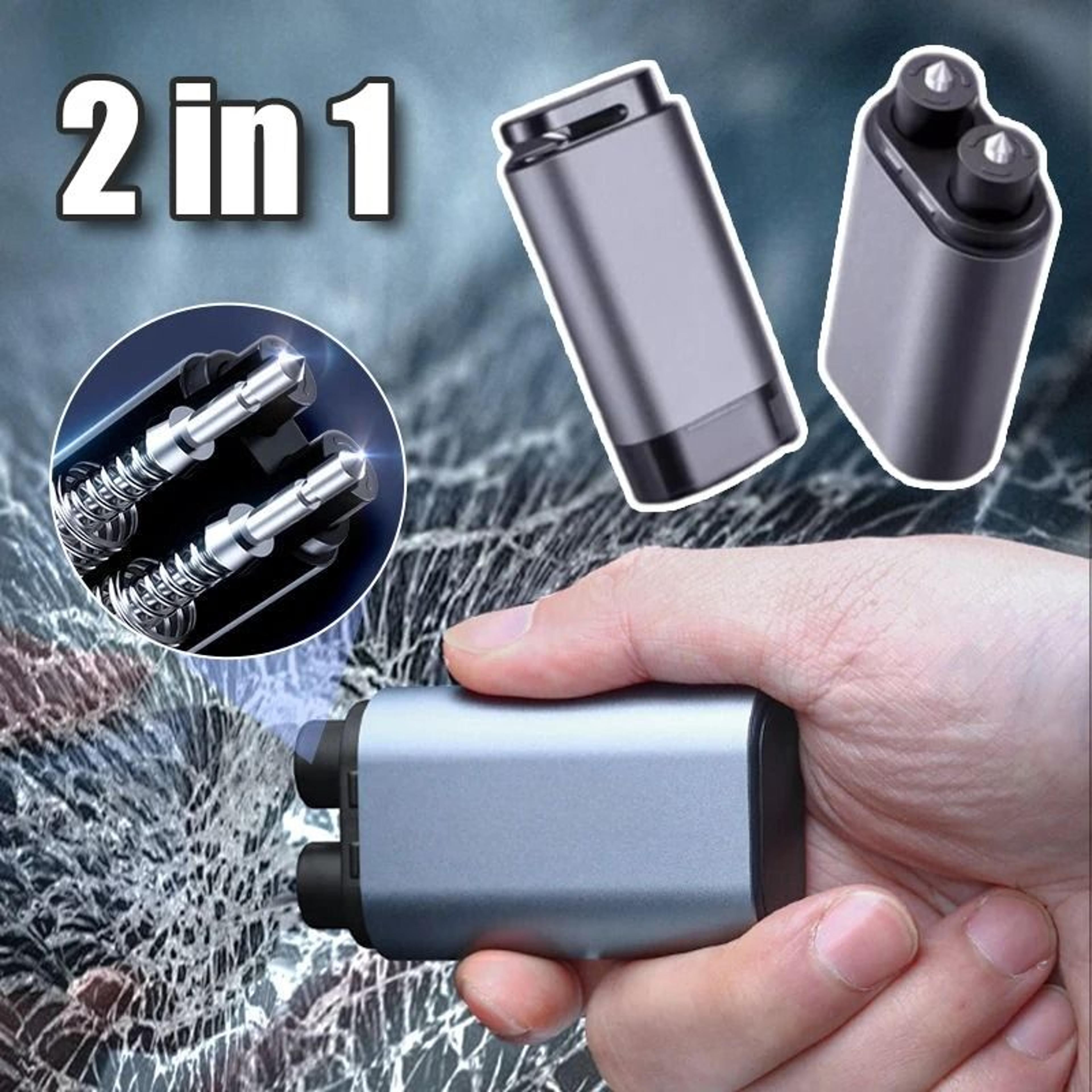 2 In 1 Car Emergency Escape Hammer With Window Breaker And Seat Belt Cutter 1
