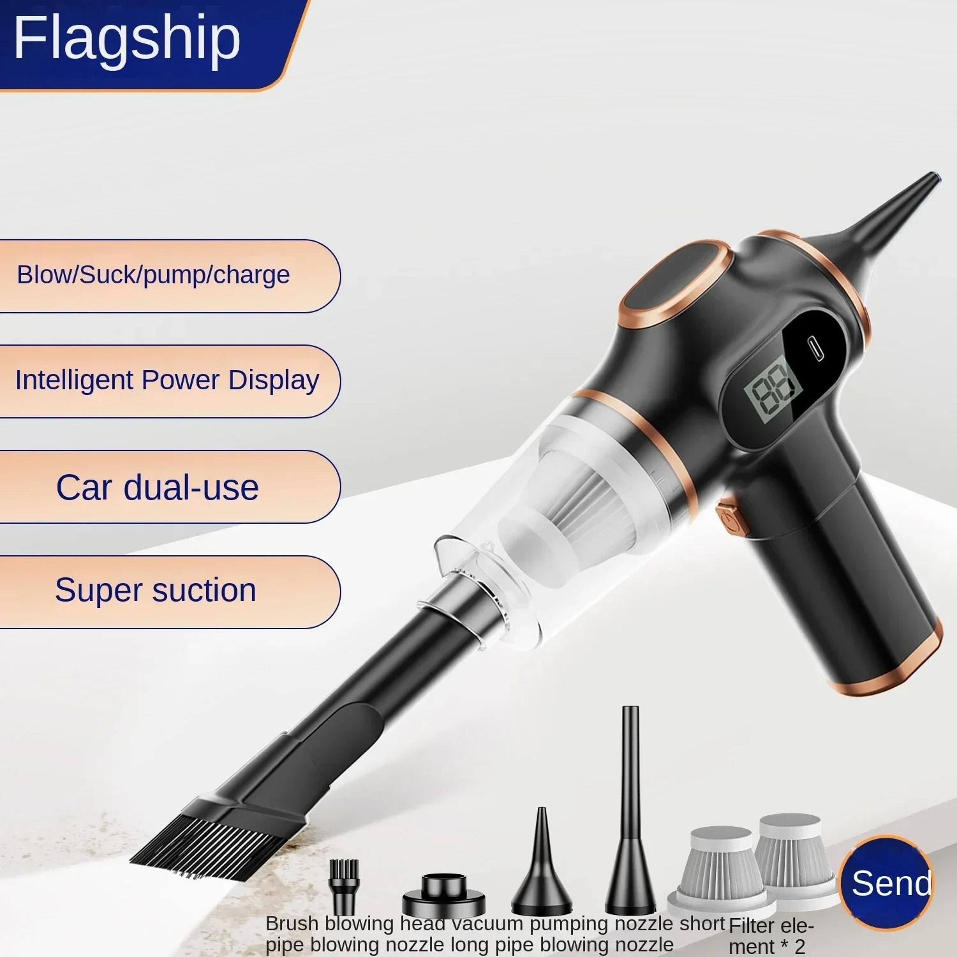 5 In 1 Cordless Handheld Car Vacuum Cleaner With Air Blower For Car Home  Office 7