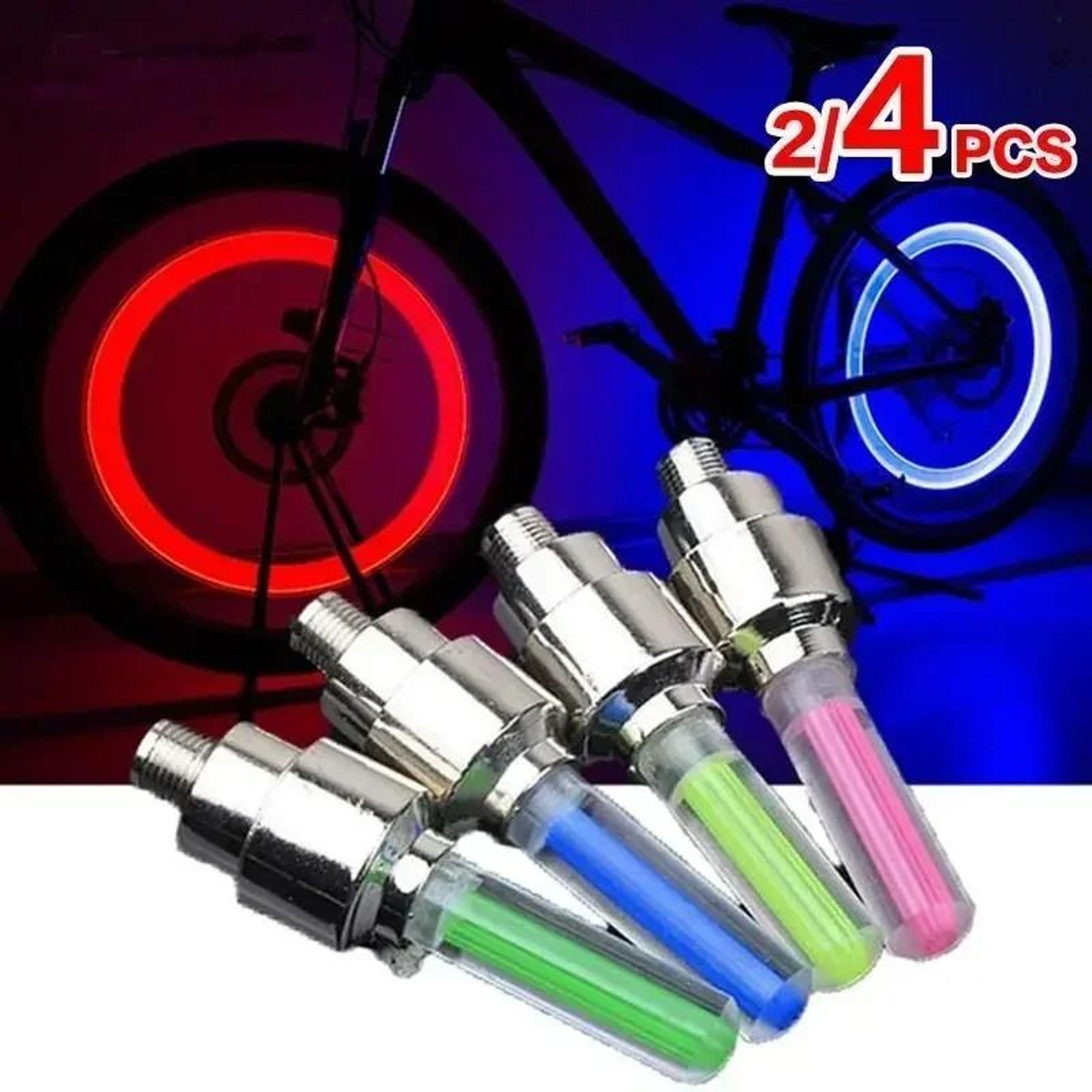 Motion Activated LED Valve Cap Lights For Bicycle Motorcycle  Car Tires Waterproof 0