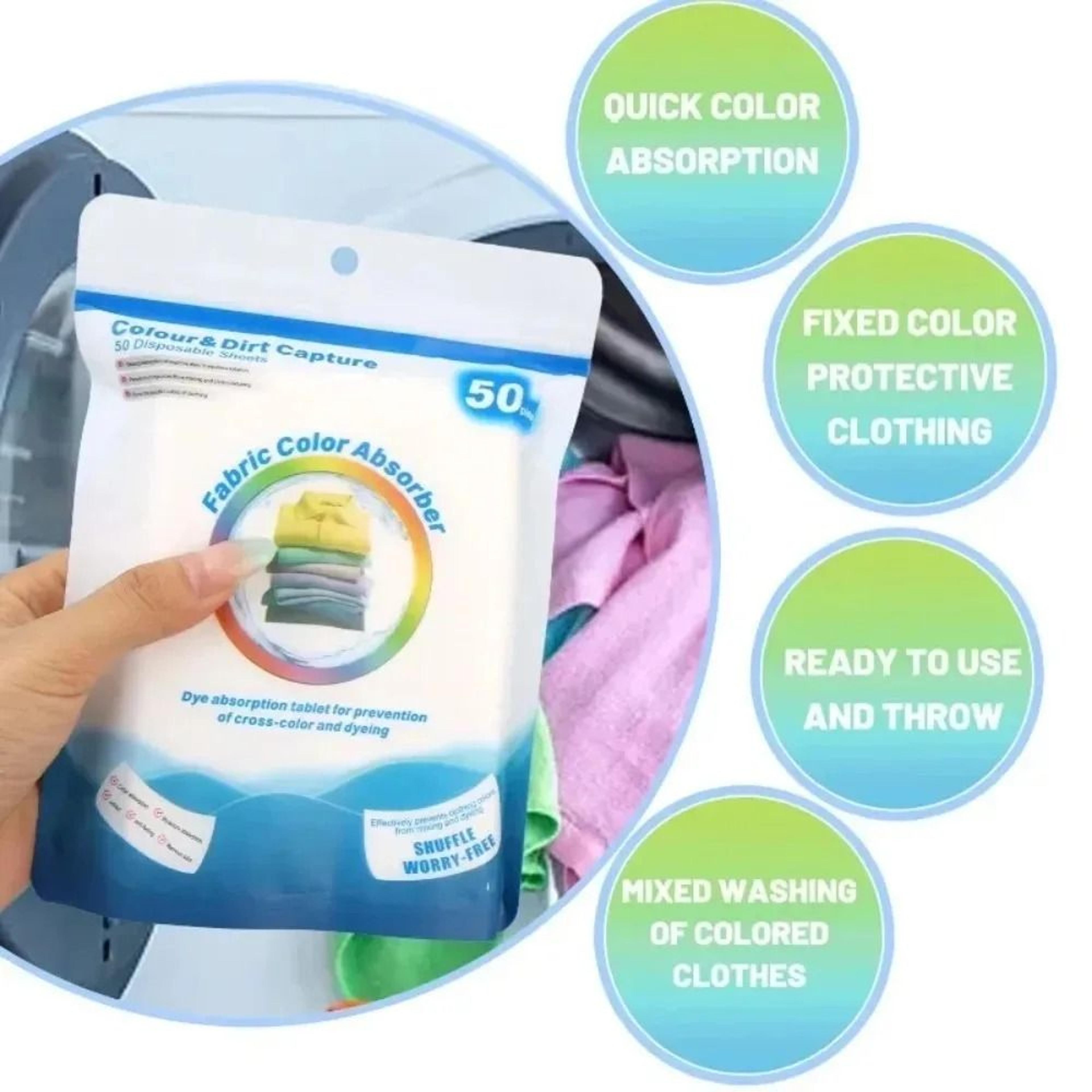 Color Catcher Laundry Sheets Dye Absorbing Wash Sheets For Mixed Color Clothes 4