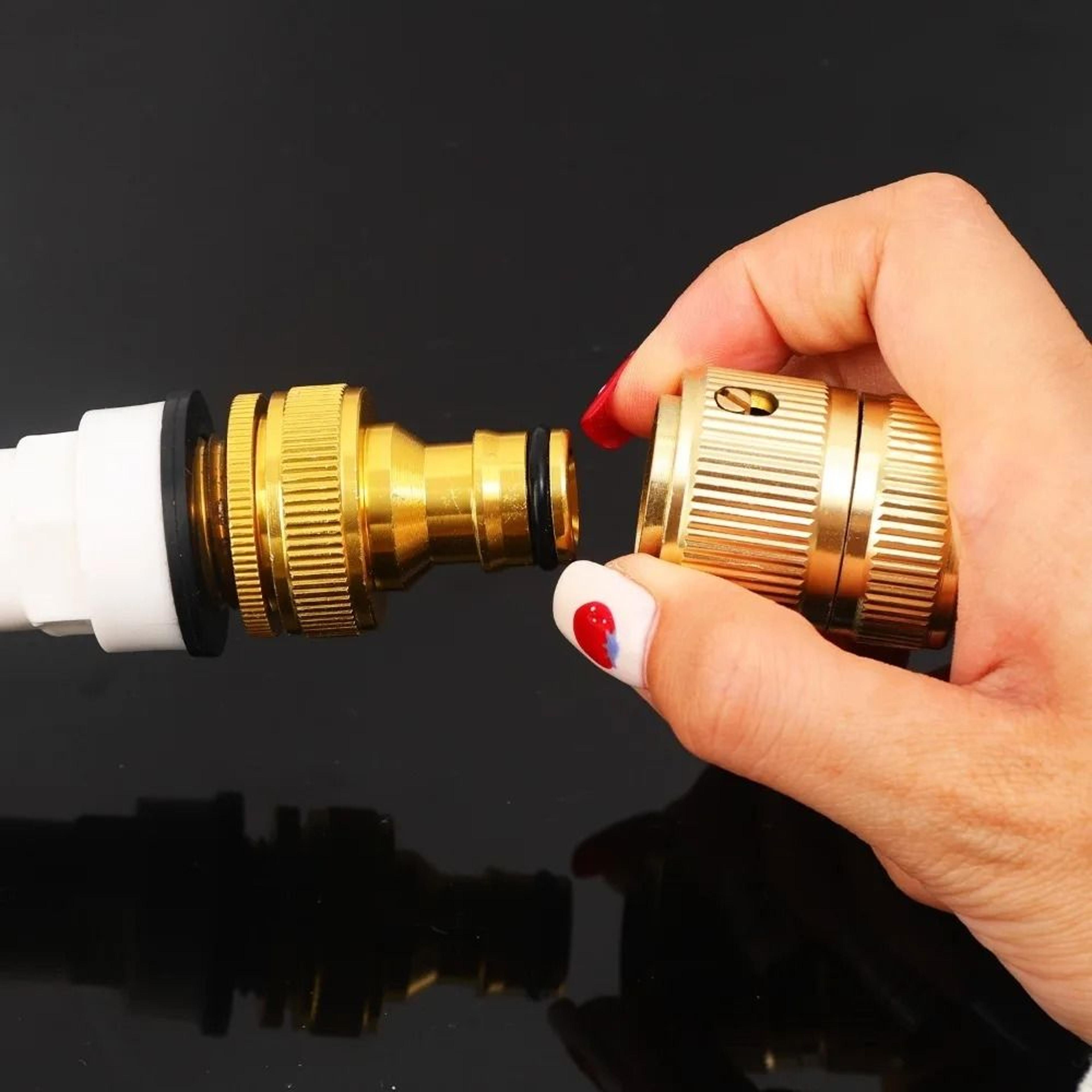 Brass Garden Hose Quick Connector Tap Adapter For Drip Irrigation And Hose Repair 3