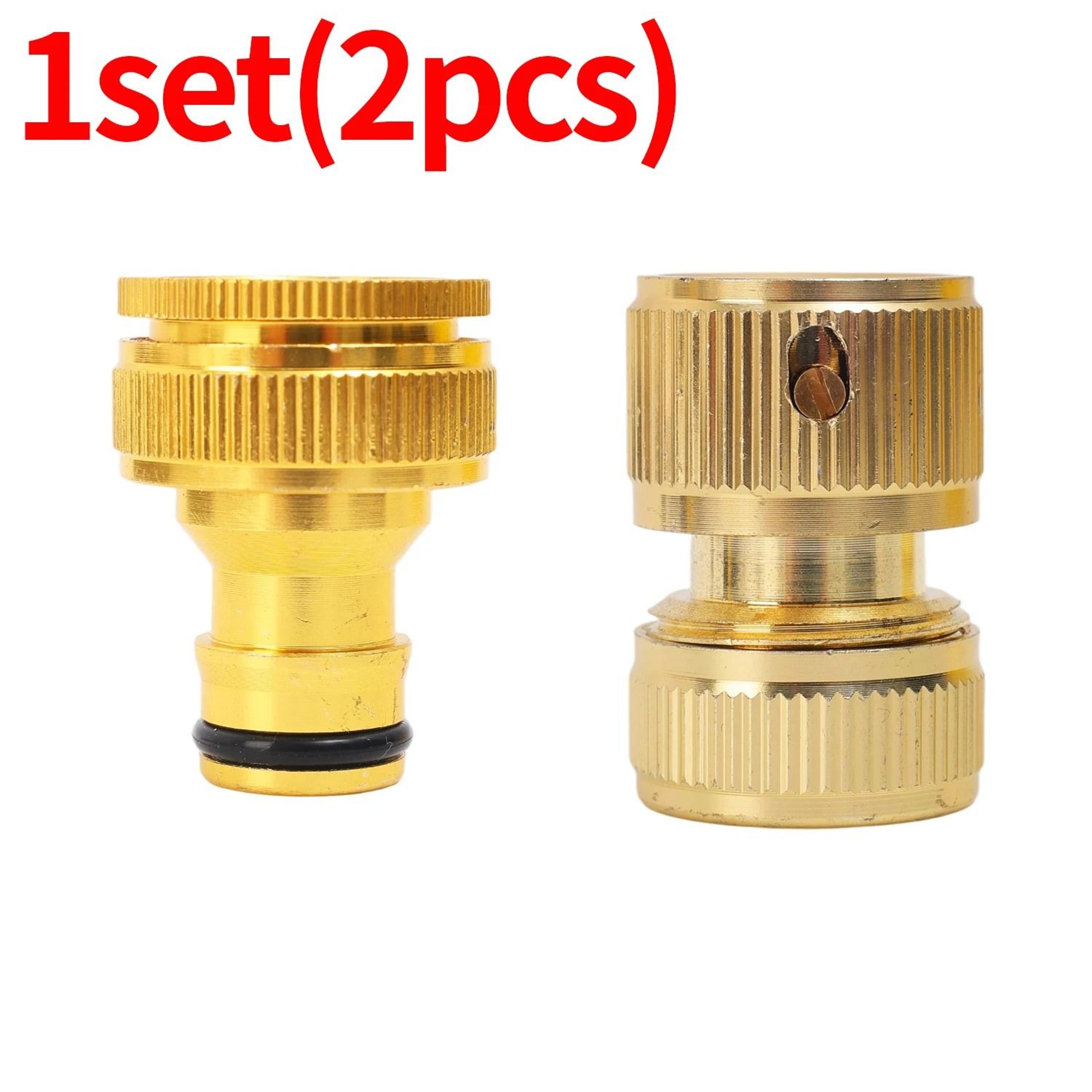 Brass Garden Hose Quick Connector Tap Adapter For Drip Irrigation And Hose Repair 14