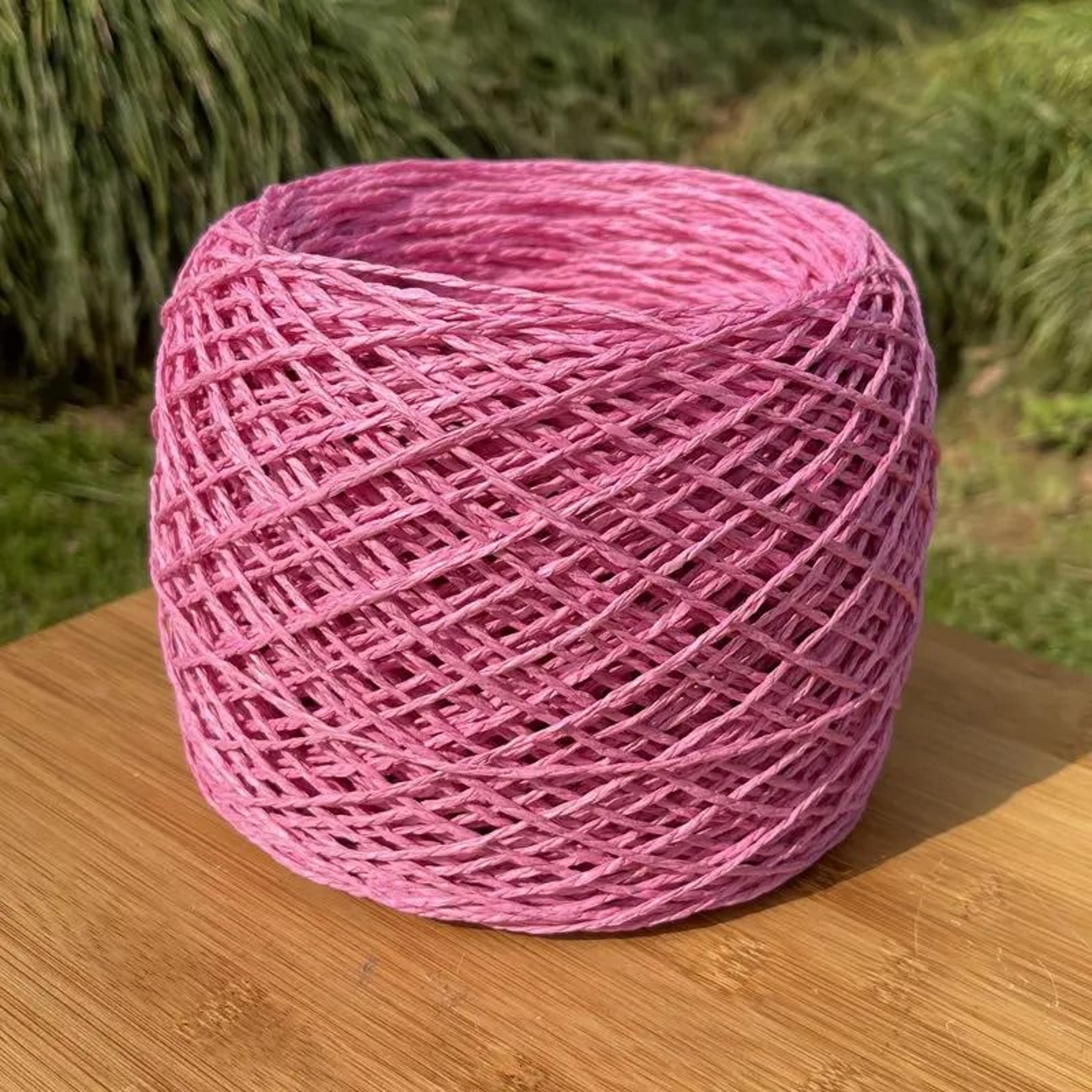 Chunky Paper Raffia Yarn For Crochet Knitting Bags Hats And DIY Crafts 23