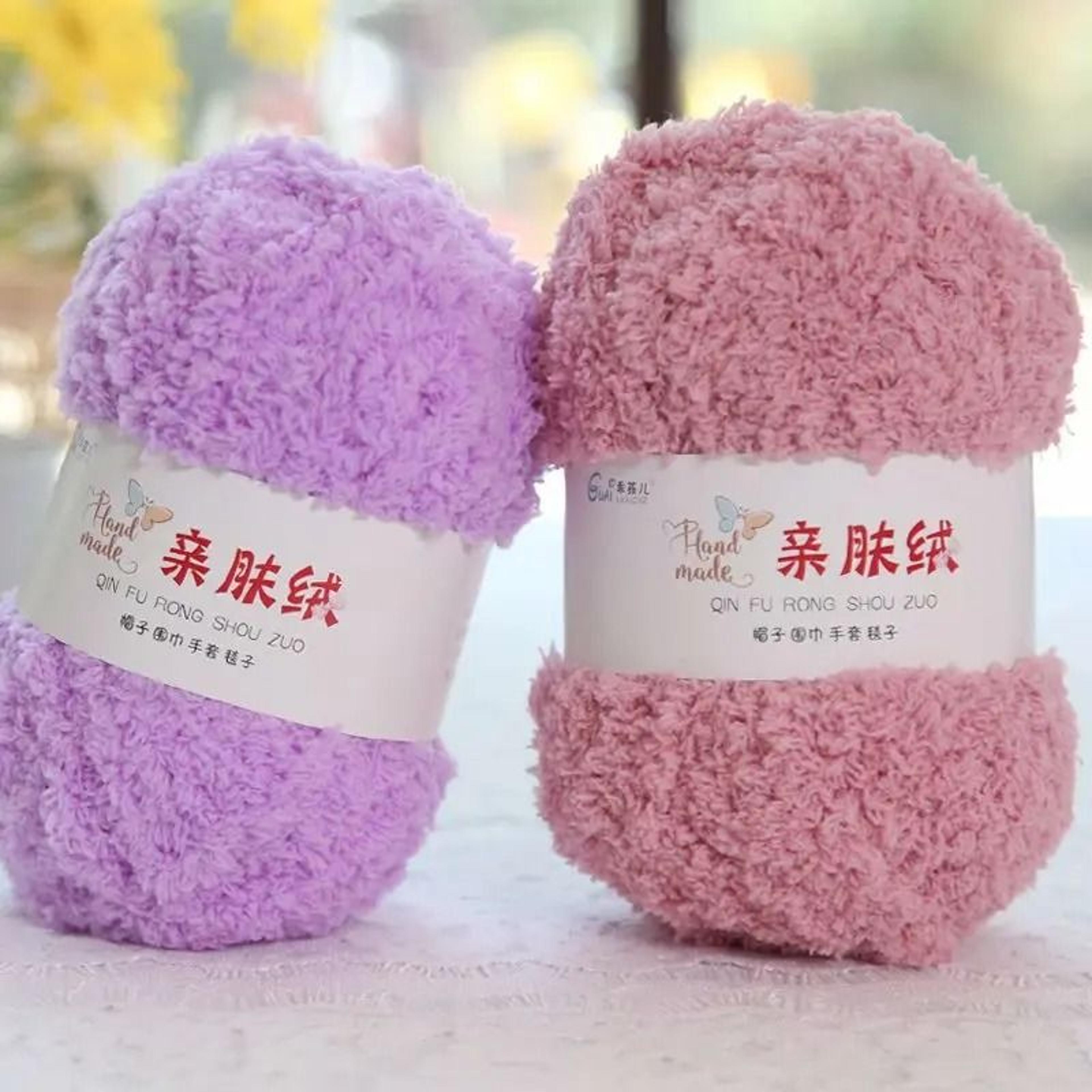 18 Oz Chenille Plush Chunky Yarn For Knitting Crochet Blankets Sweaters And DIY Crafts 5