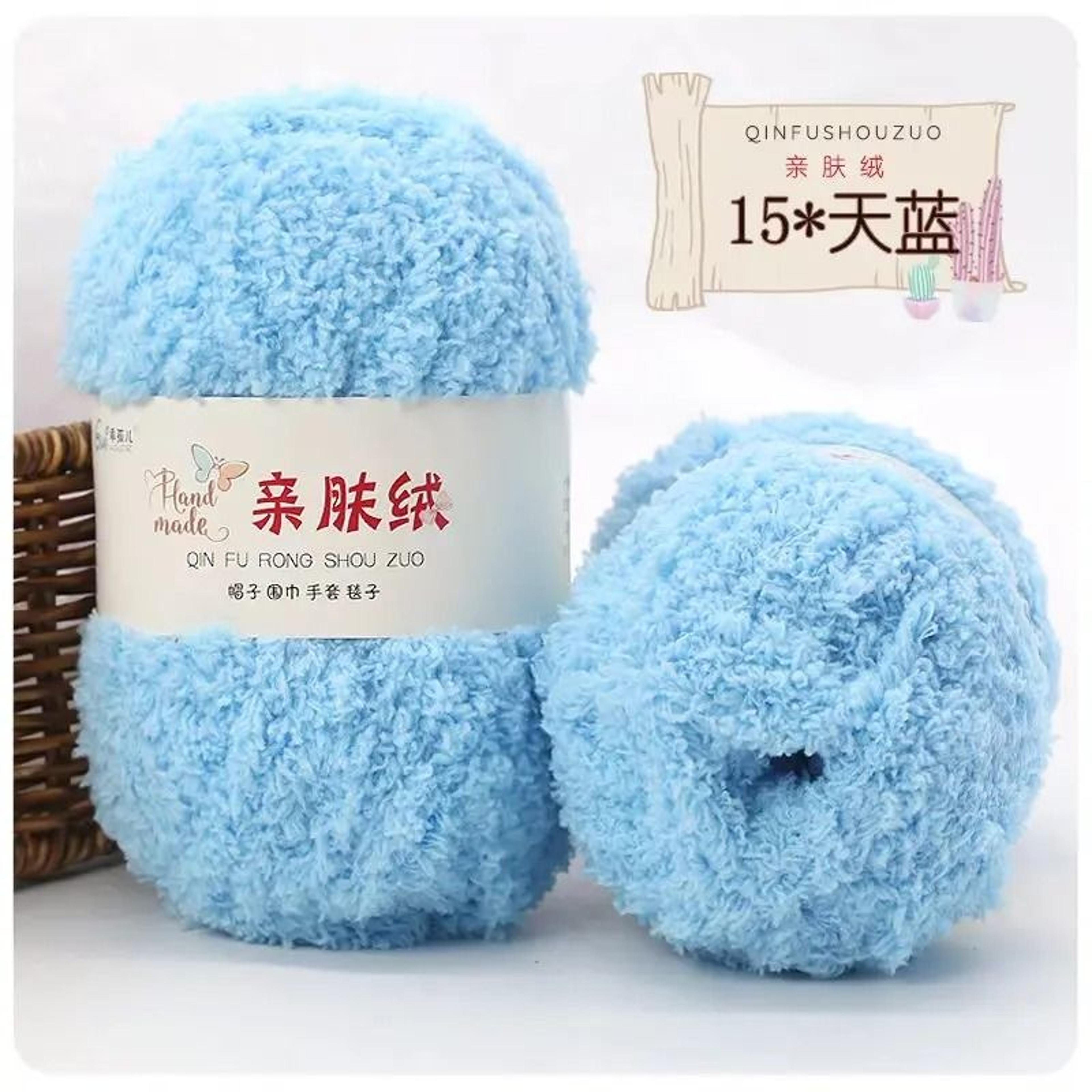 18 Oz Chenille Plush Chunky Yarn For Knitting Crochet Blankets Sweaters And DIY Crafts 21