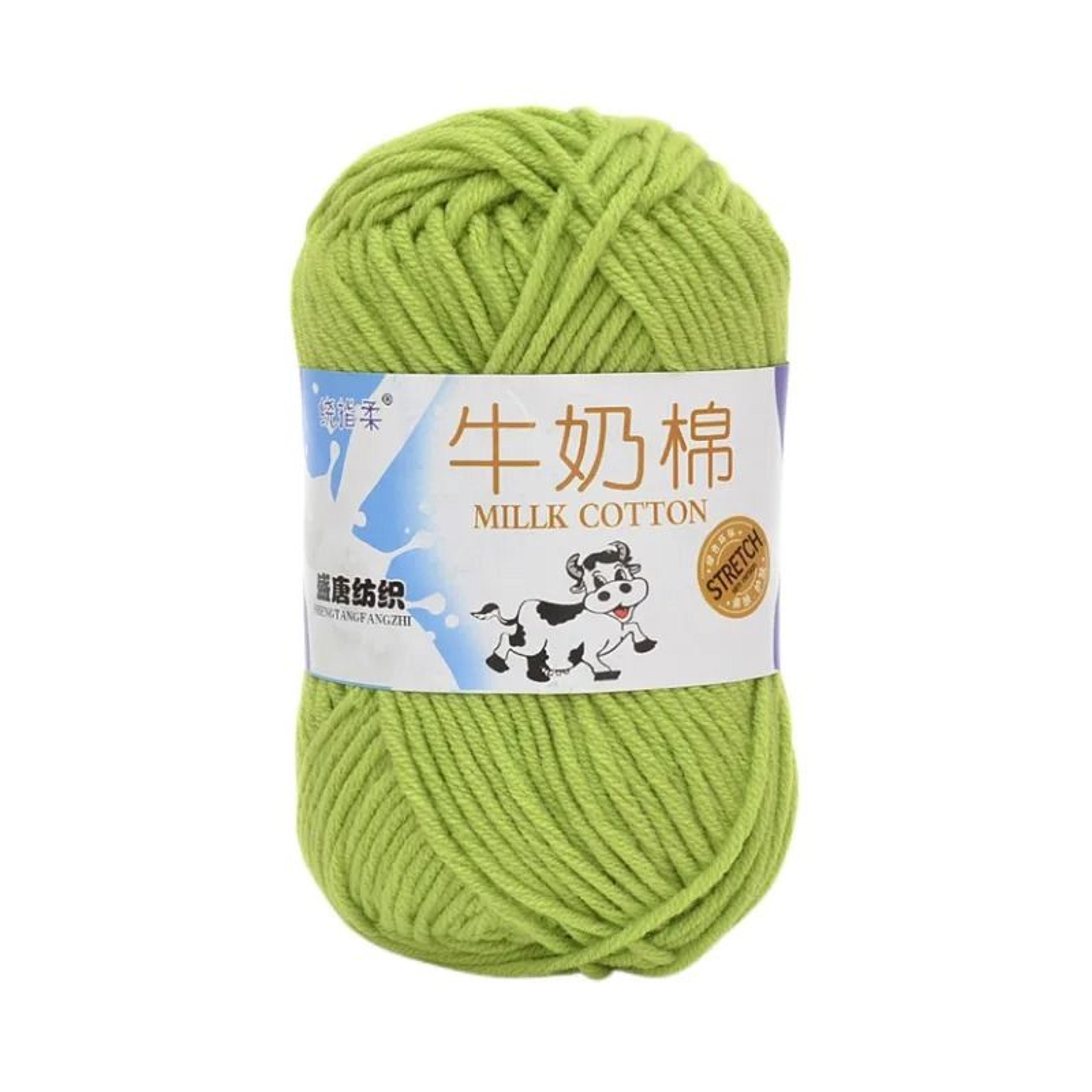 50g 5 Strand Milk Cotton Yarn For Knitting Crochet Soft Craft Yarn For Dolls Bags Scarves Socks 3