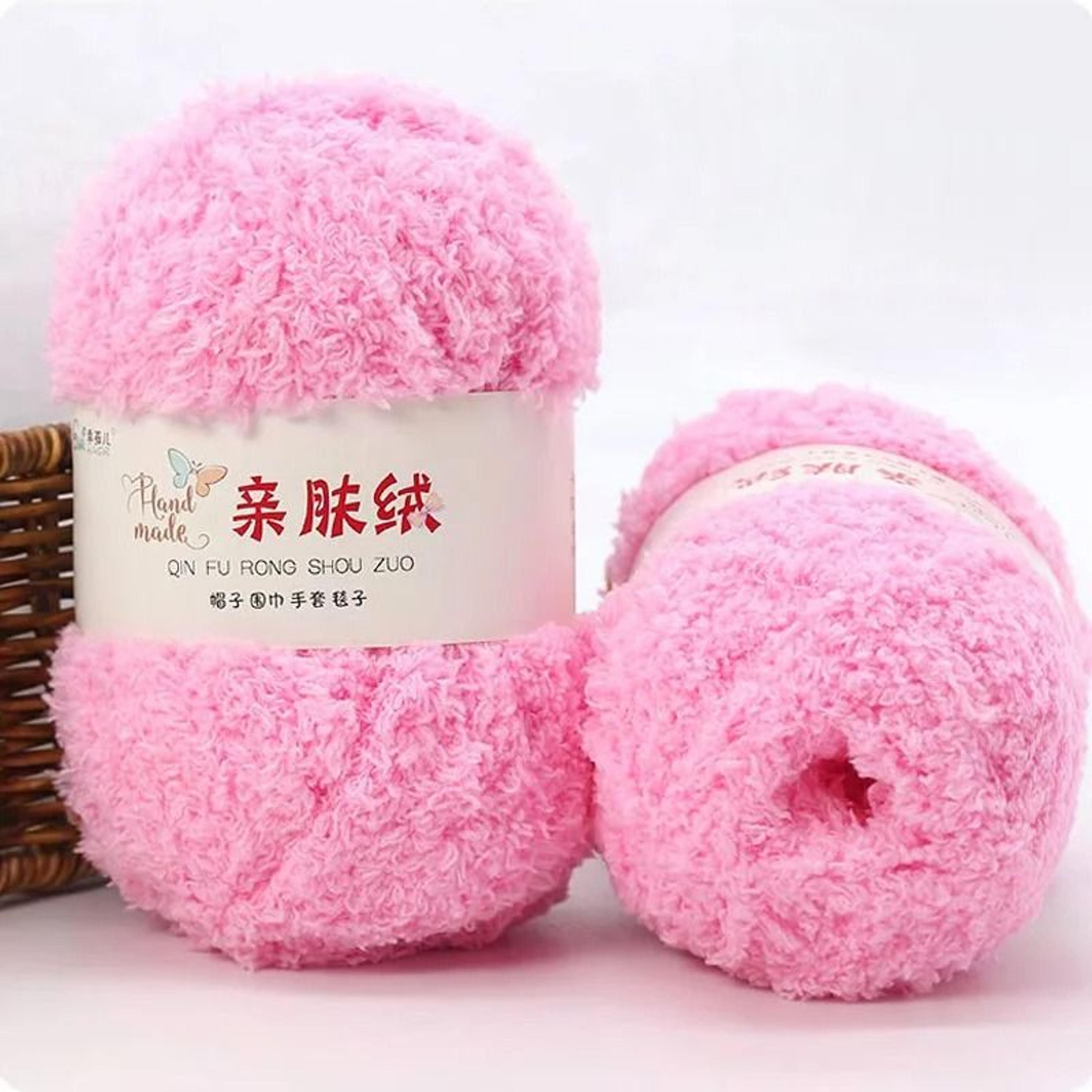 50g Soft Coral Velvet Chenille Yarn 3 Strand Knitting Crochet Yarn For Hats Dolls Bags And Scarves 28