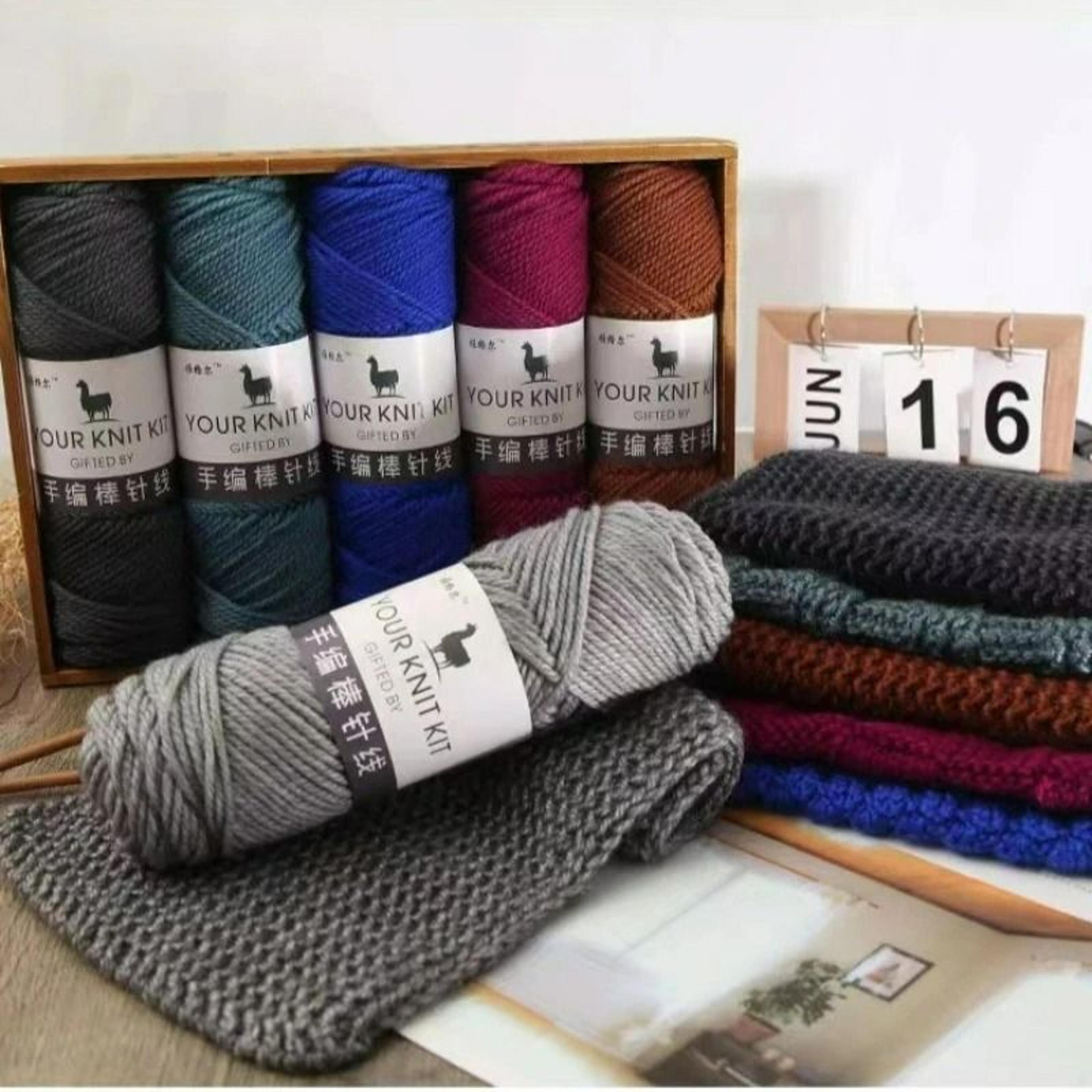 Soft Alpaca Chunky Wool Yarn For Hand Knitting  Crochet 35 Oz 5