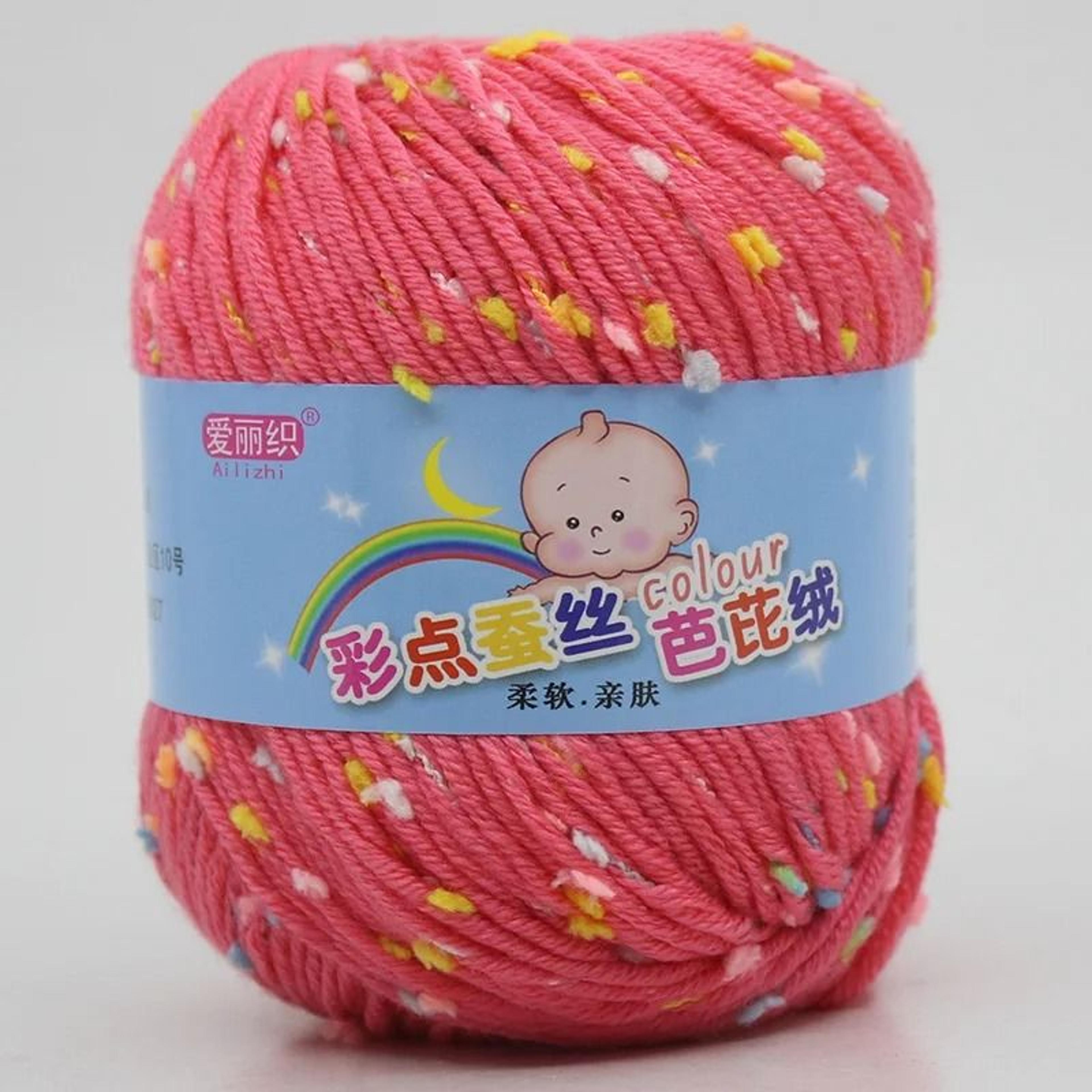 Premium Baby Cotton Cashmere Worsted Yarn Eco Dyed Soft Knitting  Crochet Yarn For Sweaters Blanket 14