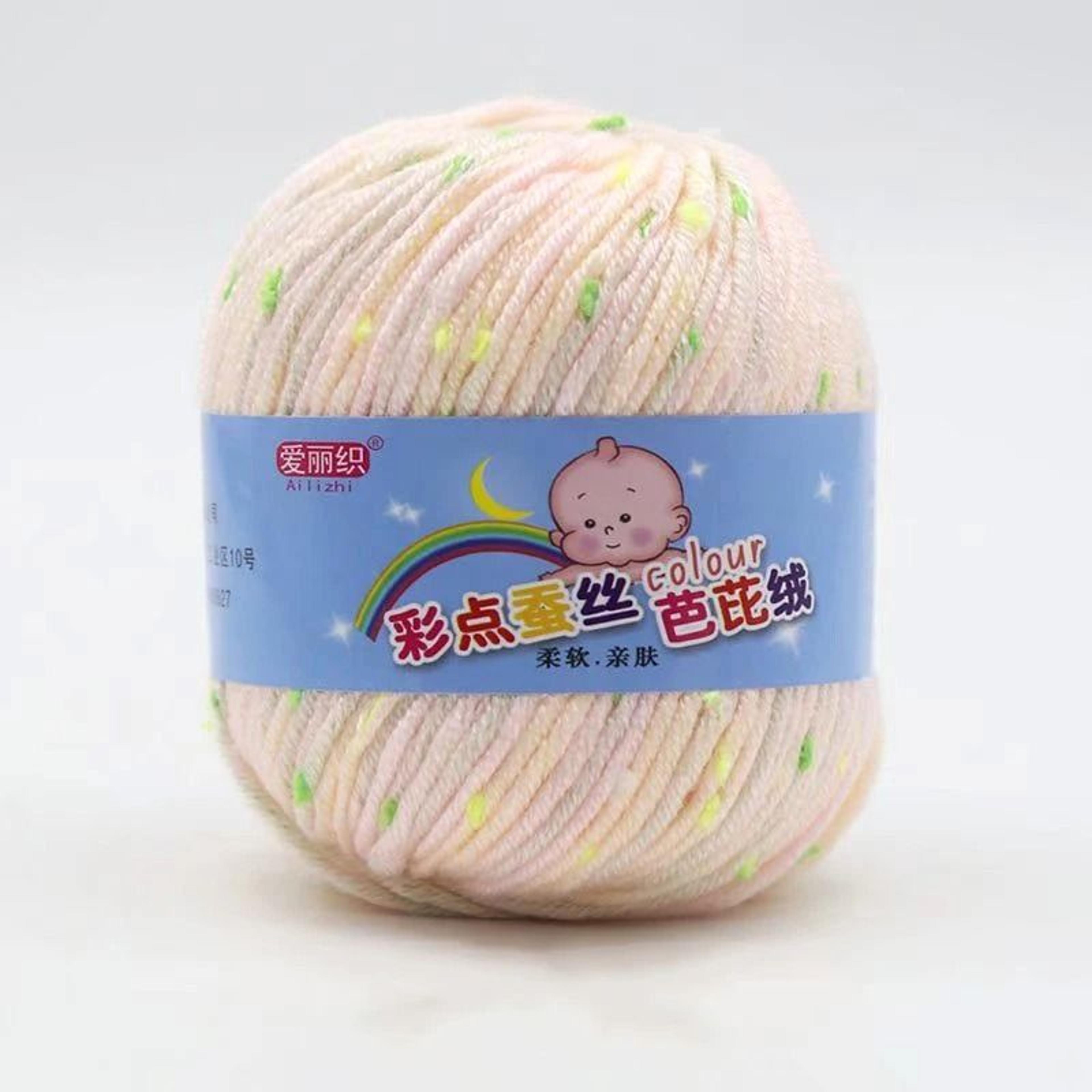 Premium Baby Cotton Cashmere Worsted Yarn Eco Dyed Soft Knitting  Crochet Yarn For Sweaters Blanket 20