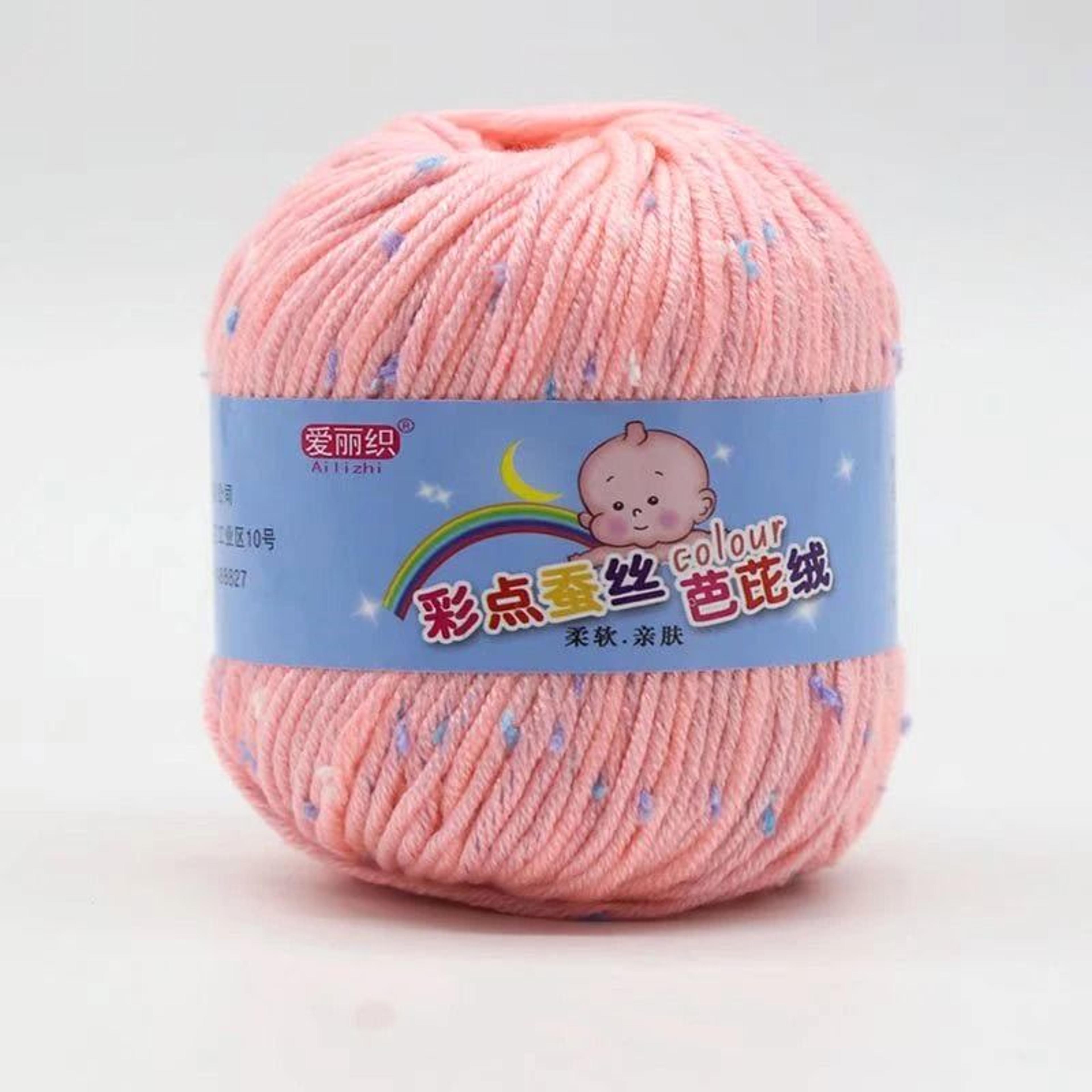 Premium Baby Cotton Cashmere Worsted Yarn Eco Dyed Soft Knitting  Crochet Yarn For Sweaters Blanket 21