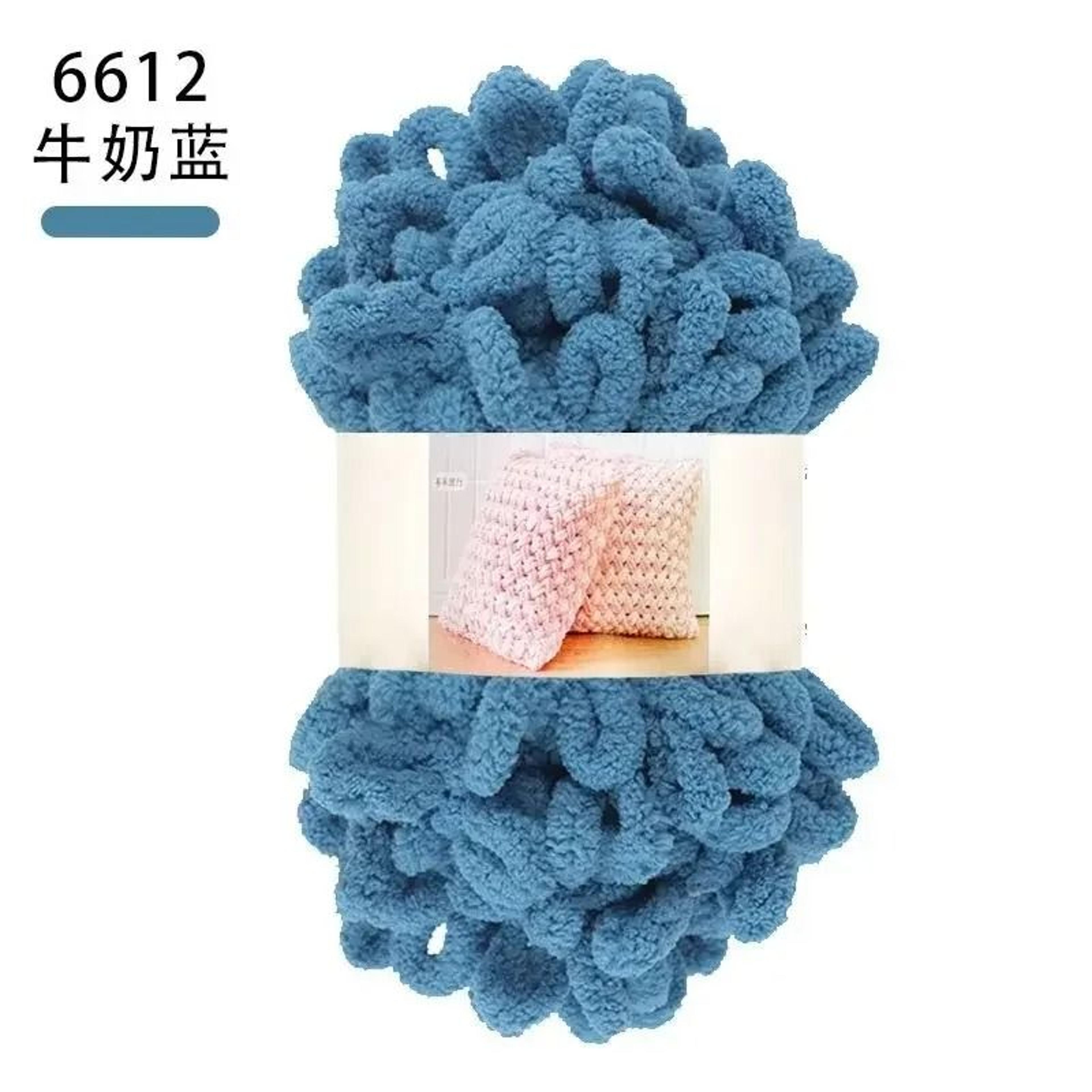 Finger Loop Puffy Chenille Chunky Yarn For Hand Knitting  Crochet 35 Oz 16