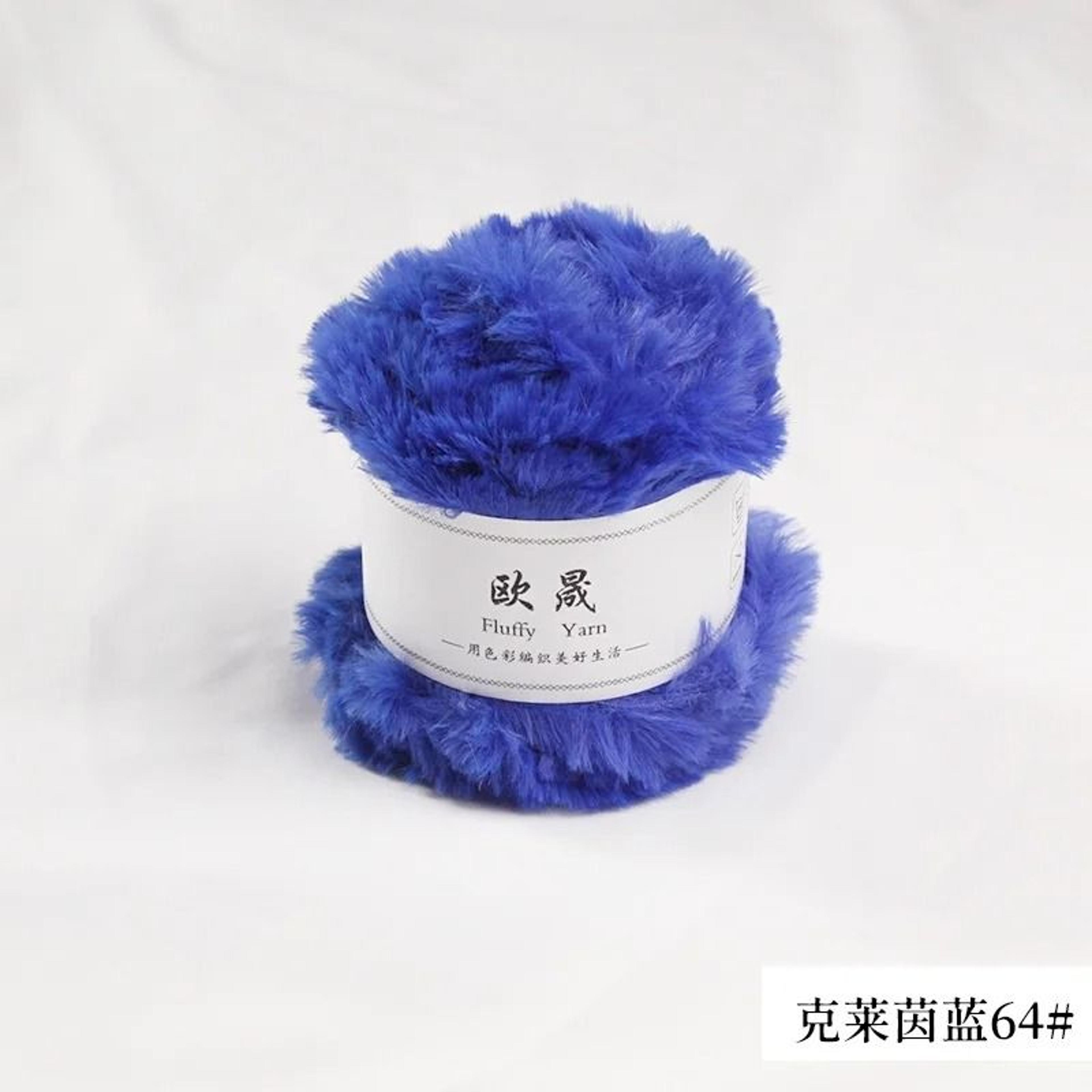 Fluffy Faux Fur Eyelash Yarn For Knitting  Crochet 18 Oz 35 Yd 13