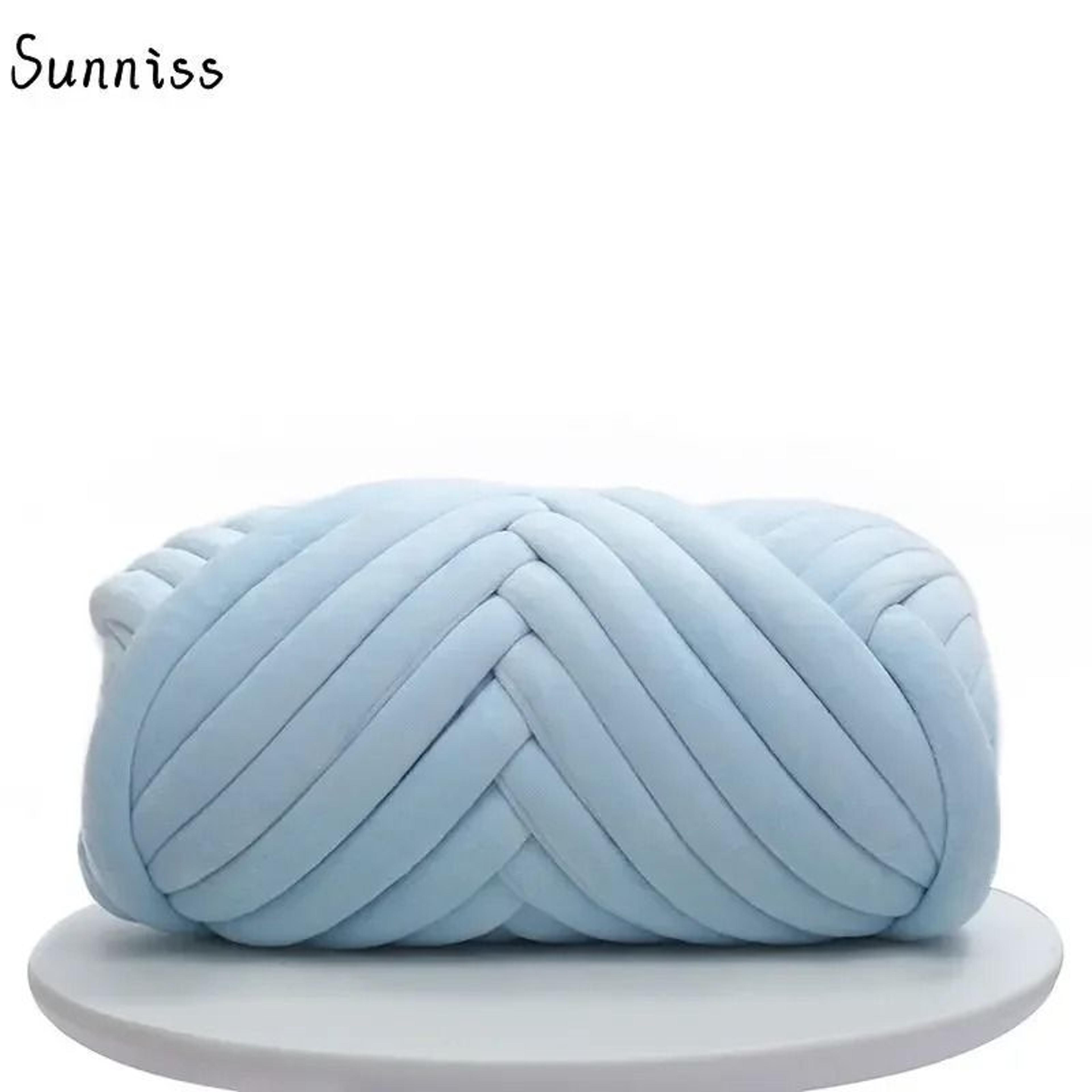 Ultra Soft Chunky Velvet Tube Yarn 250g Jumbo Tubular Yarn For Arm Knitting Crochet Blankets Pillow 5