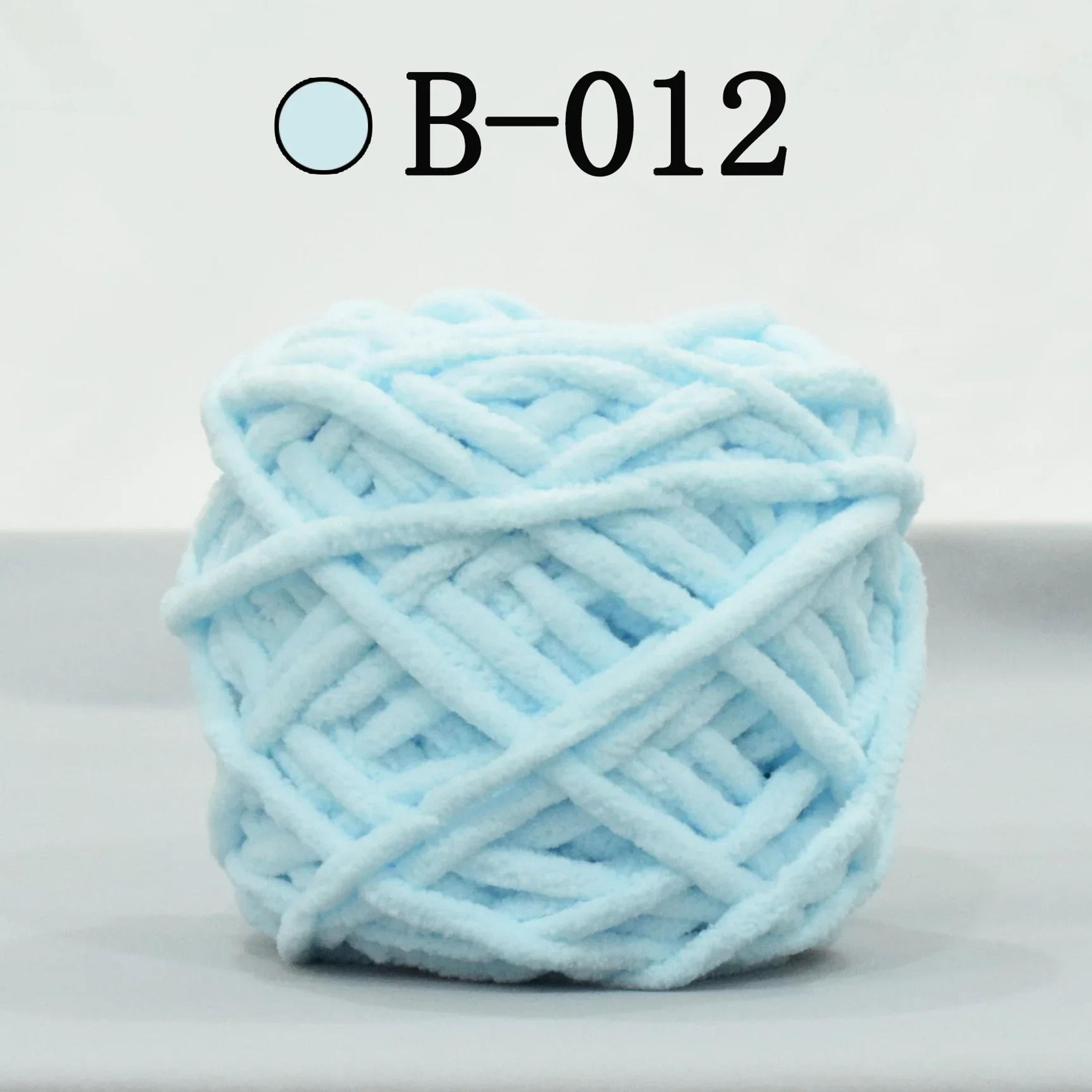 Super Soft Milk Cotton Chenille Yarn 100g Chunky Polyester Blend Yarn For Knitting Crochet Hats Sca 19