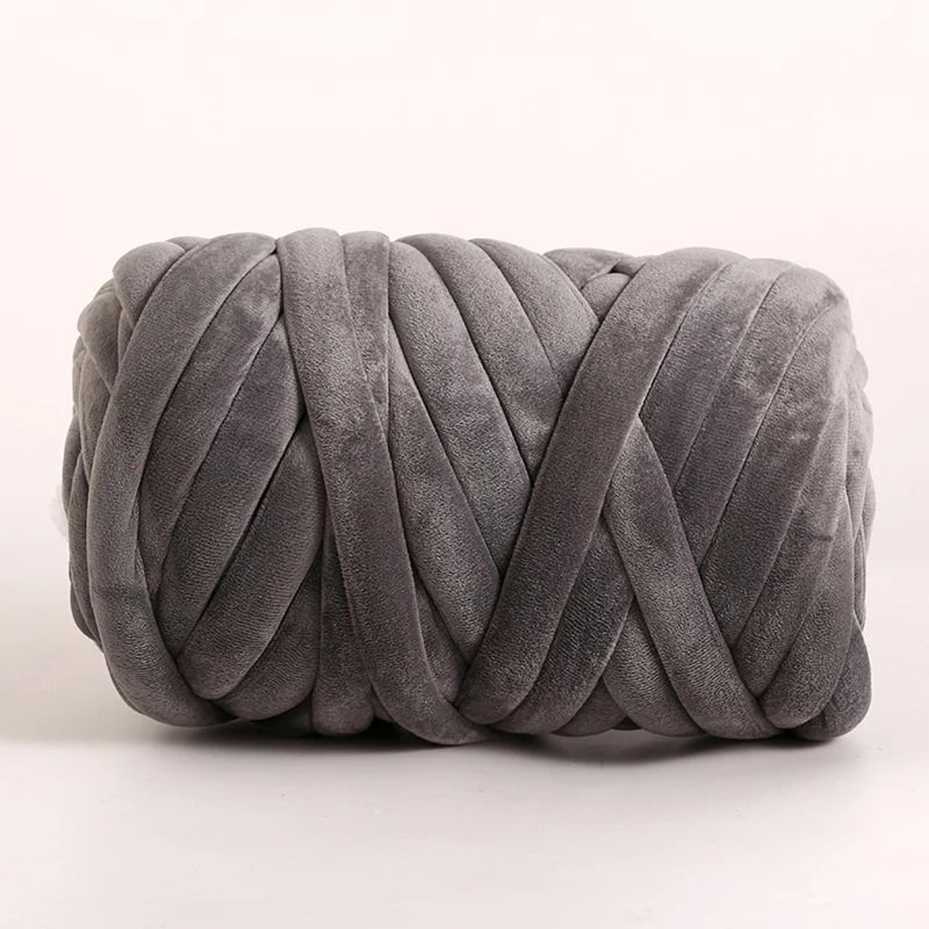 Giant Velvet Bulky Yarn For Arm Knitting  DIY Crafts 88 Oz 7