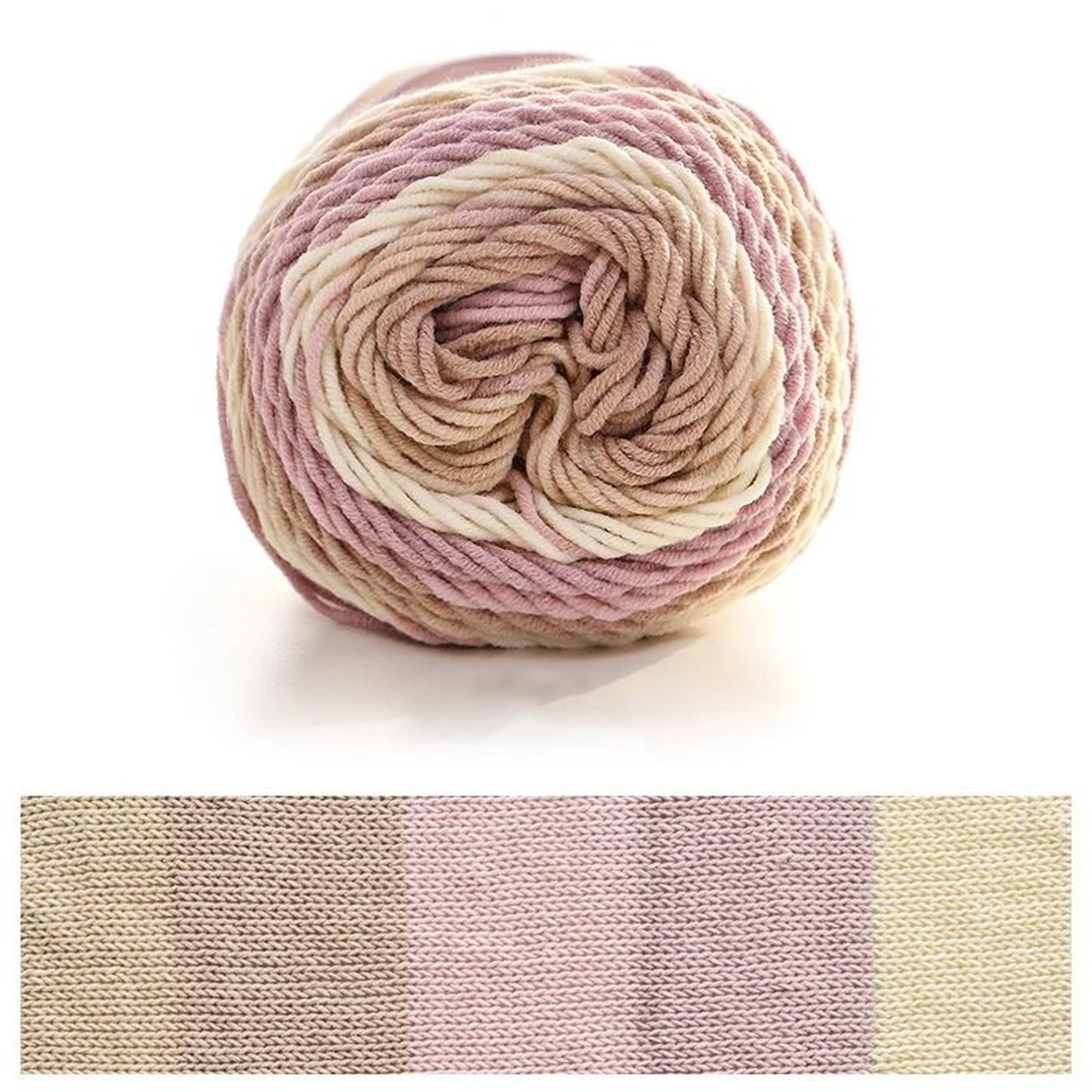 Rainbow Segment Dyed 5 Strand Yarn 100g Soft Knitting  Crochet Yarn For Baby Hats Scarves Blankets  8