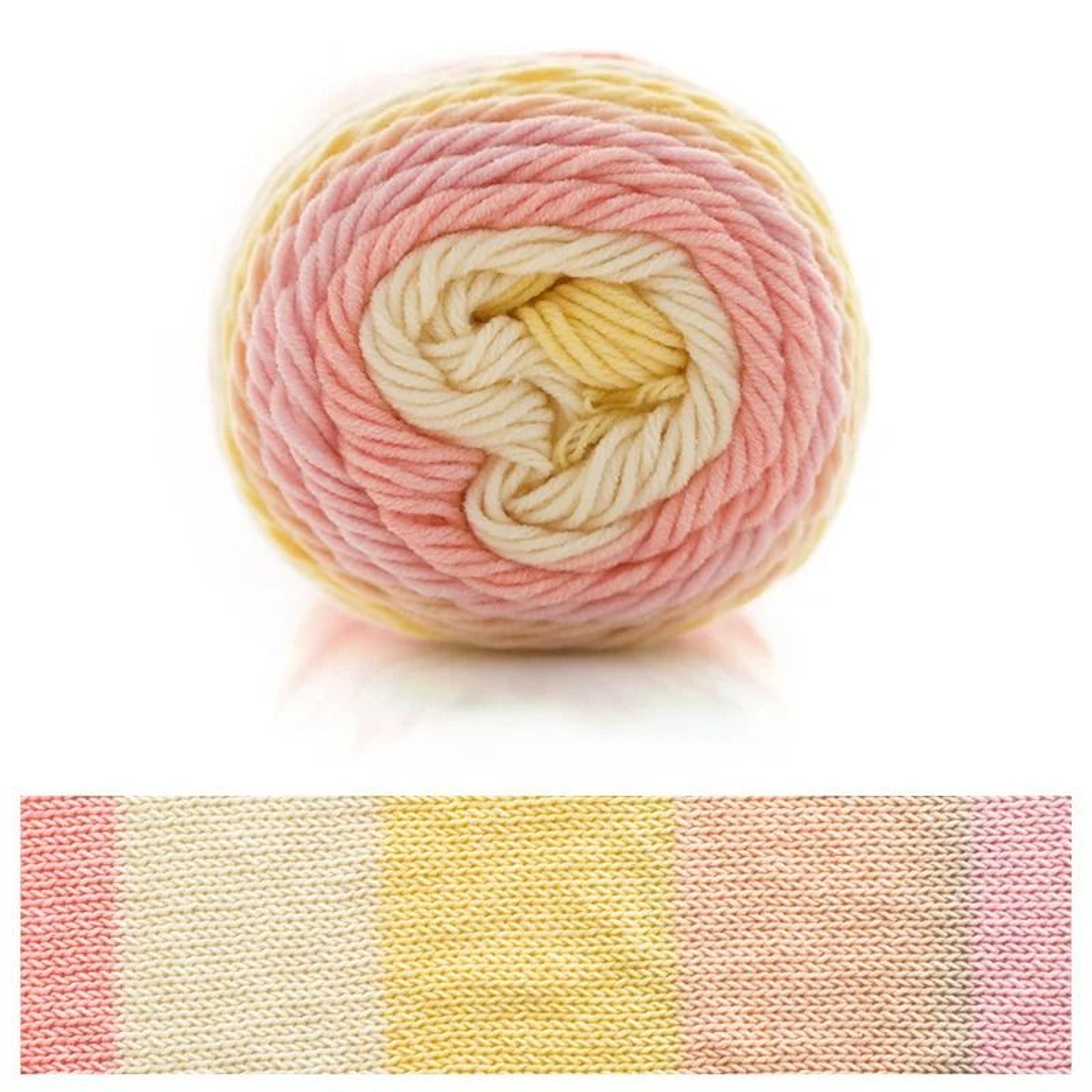 Rainbow Segment Dyed 5 Strand Yarn 100g Soft Knitting  Crochet Yarn For Baby Hats Scarves Blankets  23