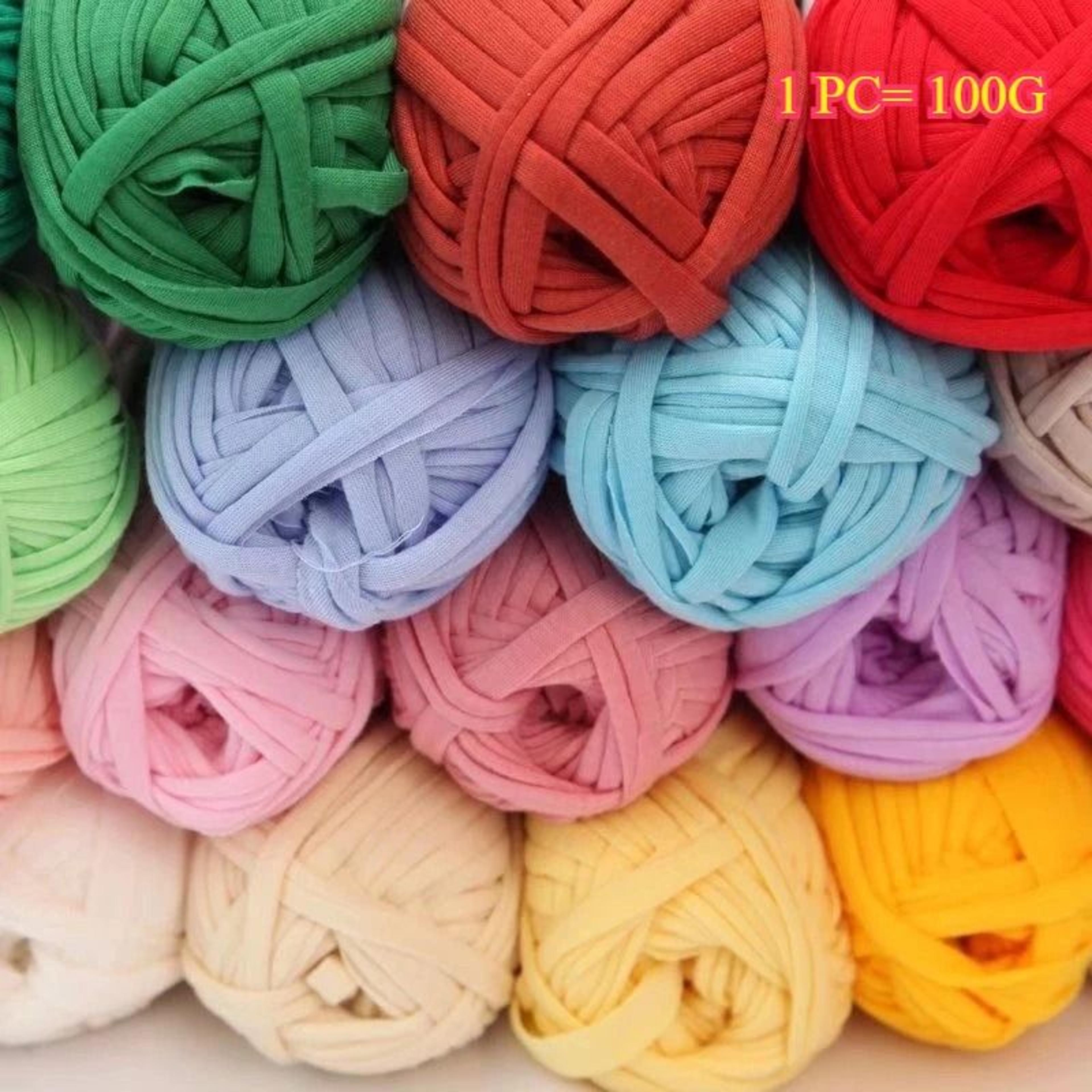 022 Lb T Shirt Knitting Yarn Thick Polyester Crochet Cloth Yarn For Bags Baskets And Home Decor 2