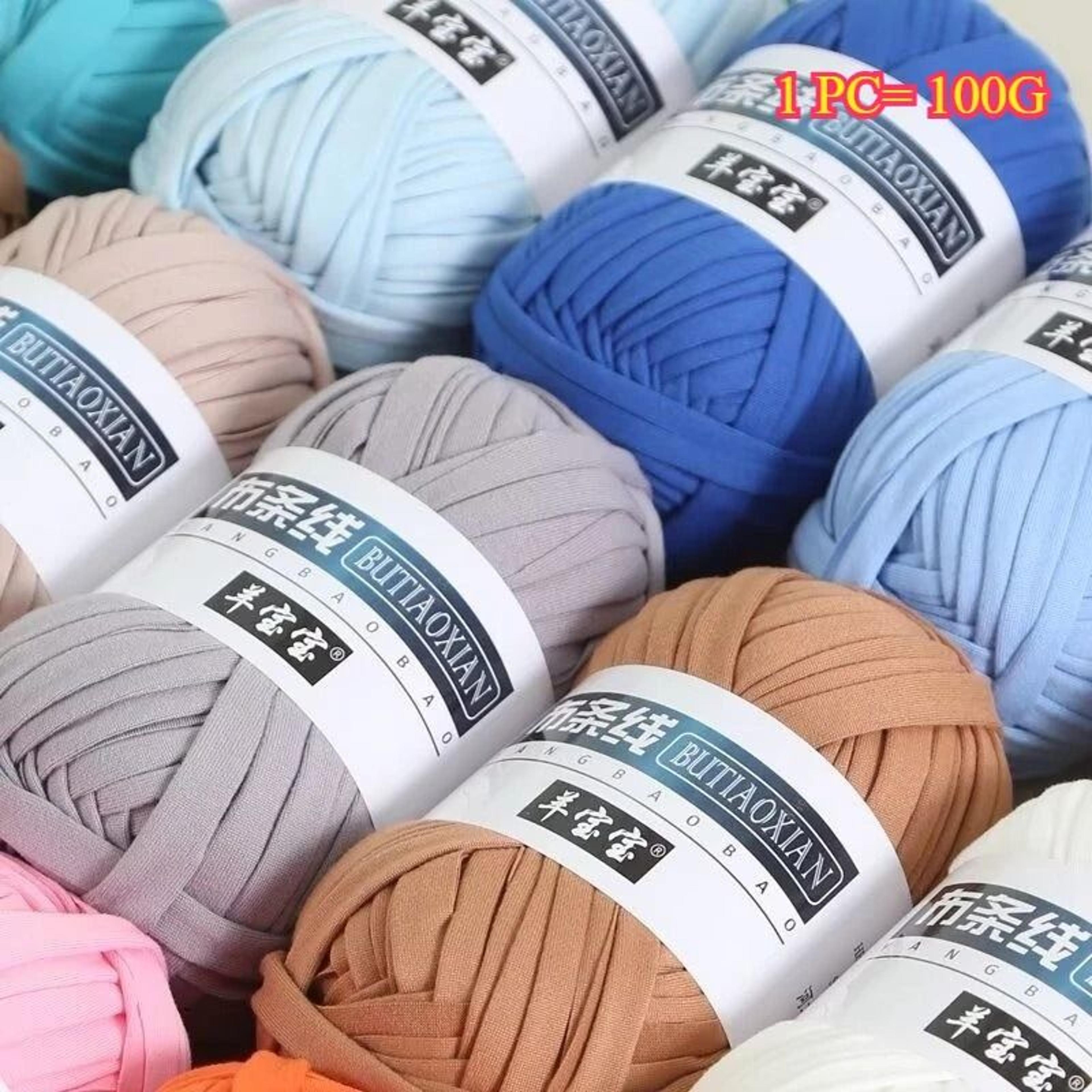 022 Lb T Shirt Knitting Yarn Thick Polyester Crochet Cloth Yarn For Bags Baskets And Home Decor 3
