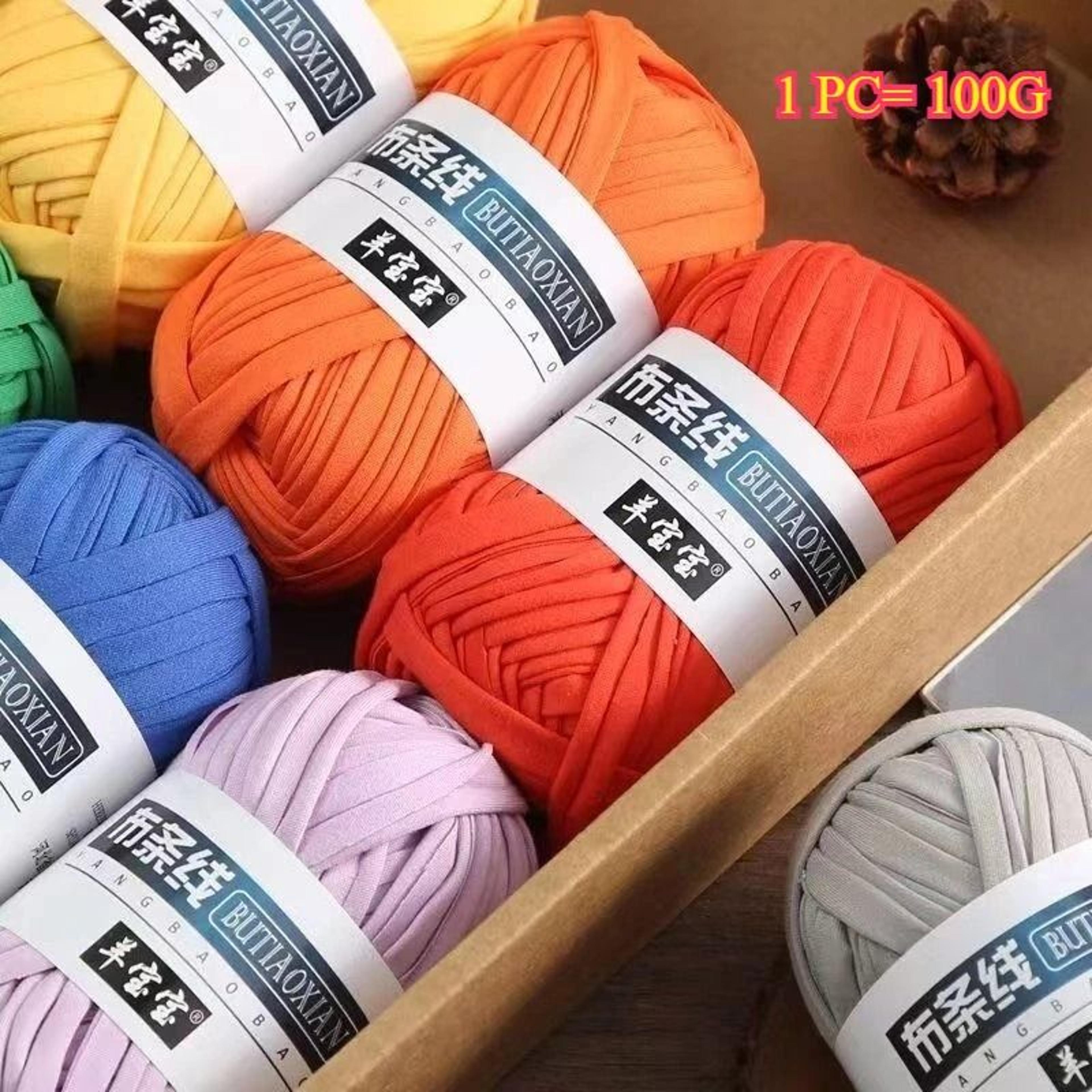 022 Lb T Shirt Knitting Yarn Thick Polyester Crochet Cloth Yarn For Bags Baskets And Home Decor 5