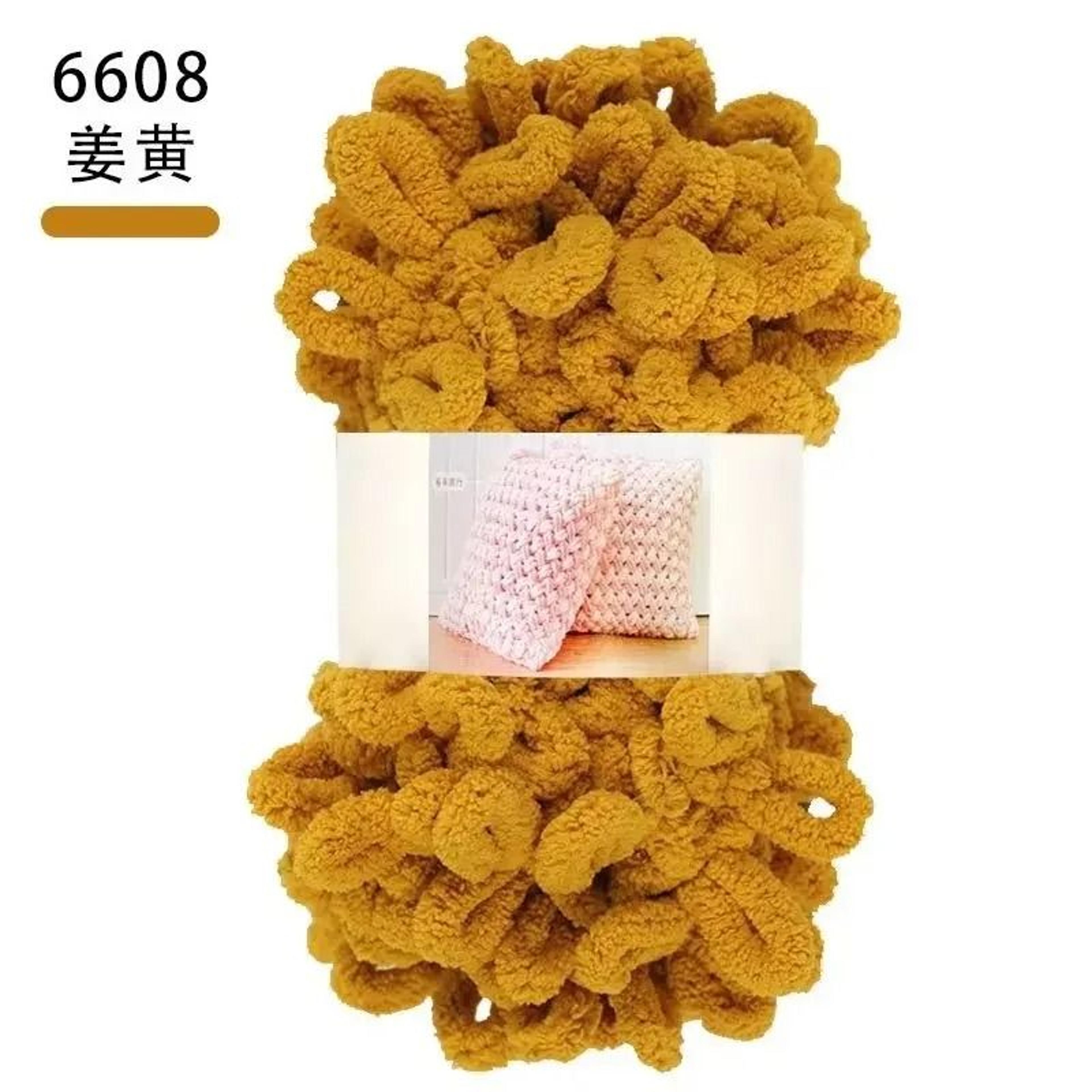 022 Lb Puffy Finger Loop Chenille Chunky Yarn For Finger Knitting Blankets Scarves And DIY Crafts 14