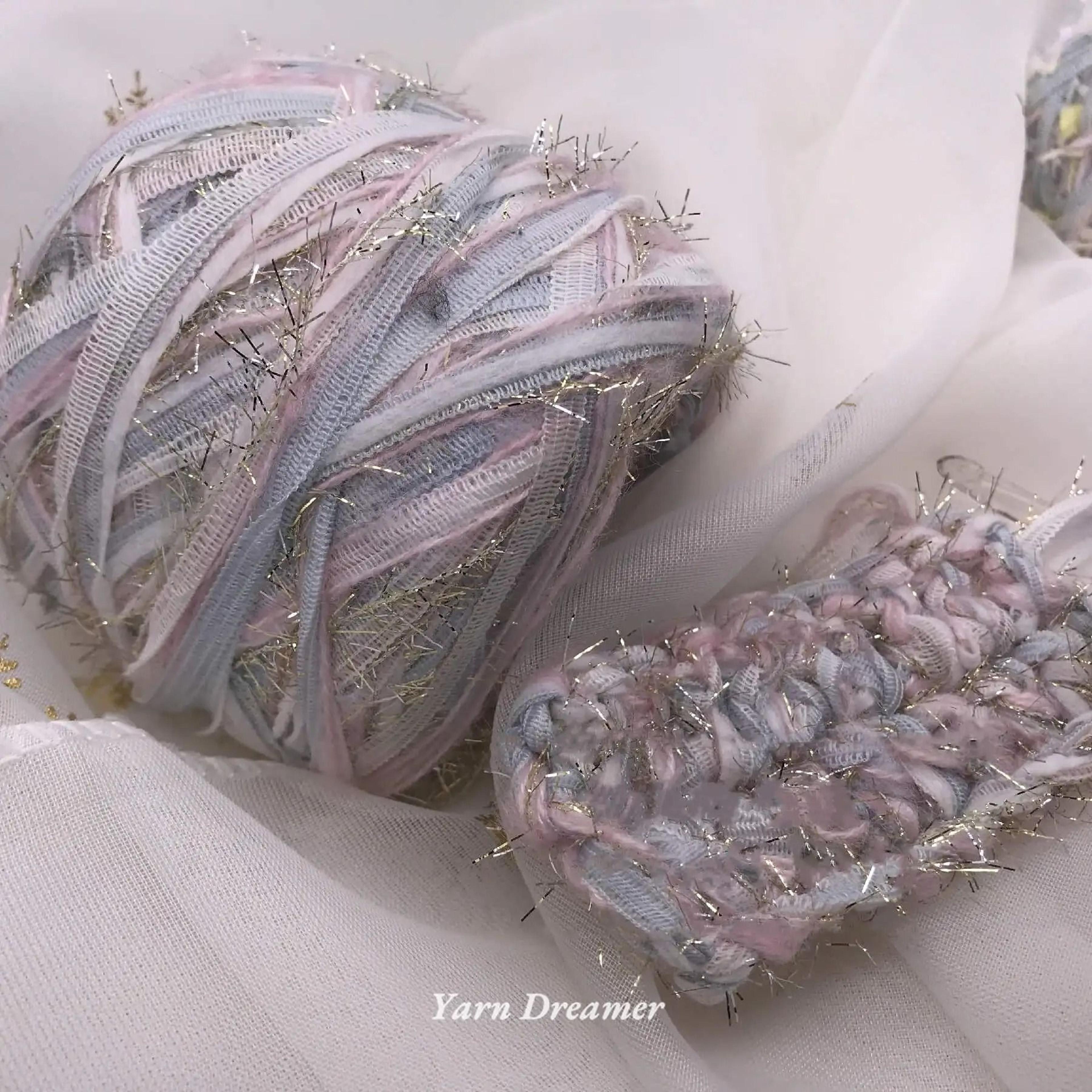 022 Lb Fancy Glitter Yarn Sparkle Chunky Crochet Knitting Yarn For Hyuna Bags DIY Crafts And Access 2