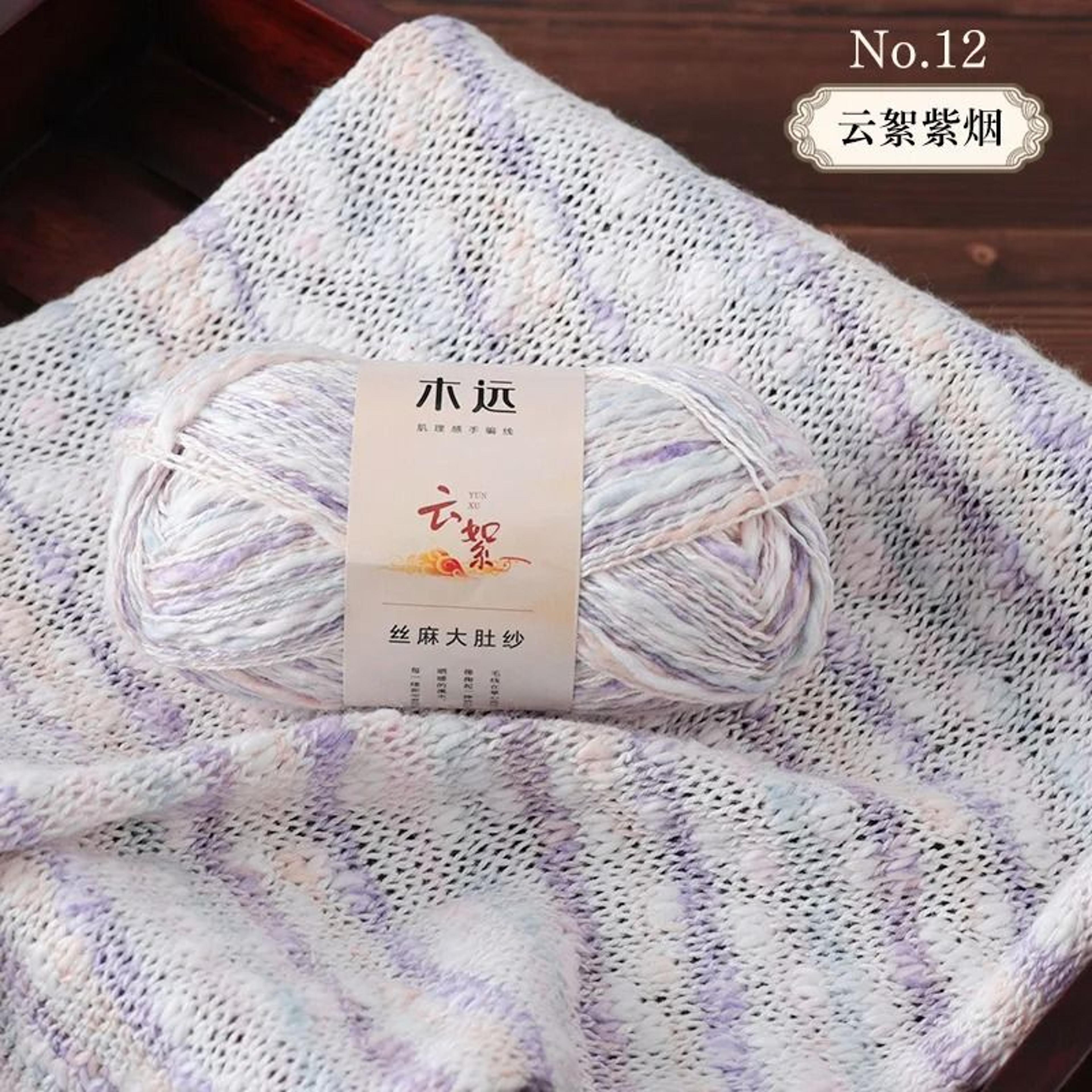 011 Lb Tencel Linen Yarn Soft Breathable Summer Crochet Knitting Yarn For Tops Shawls And DIY Craft 17