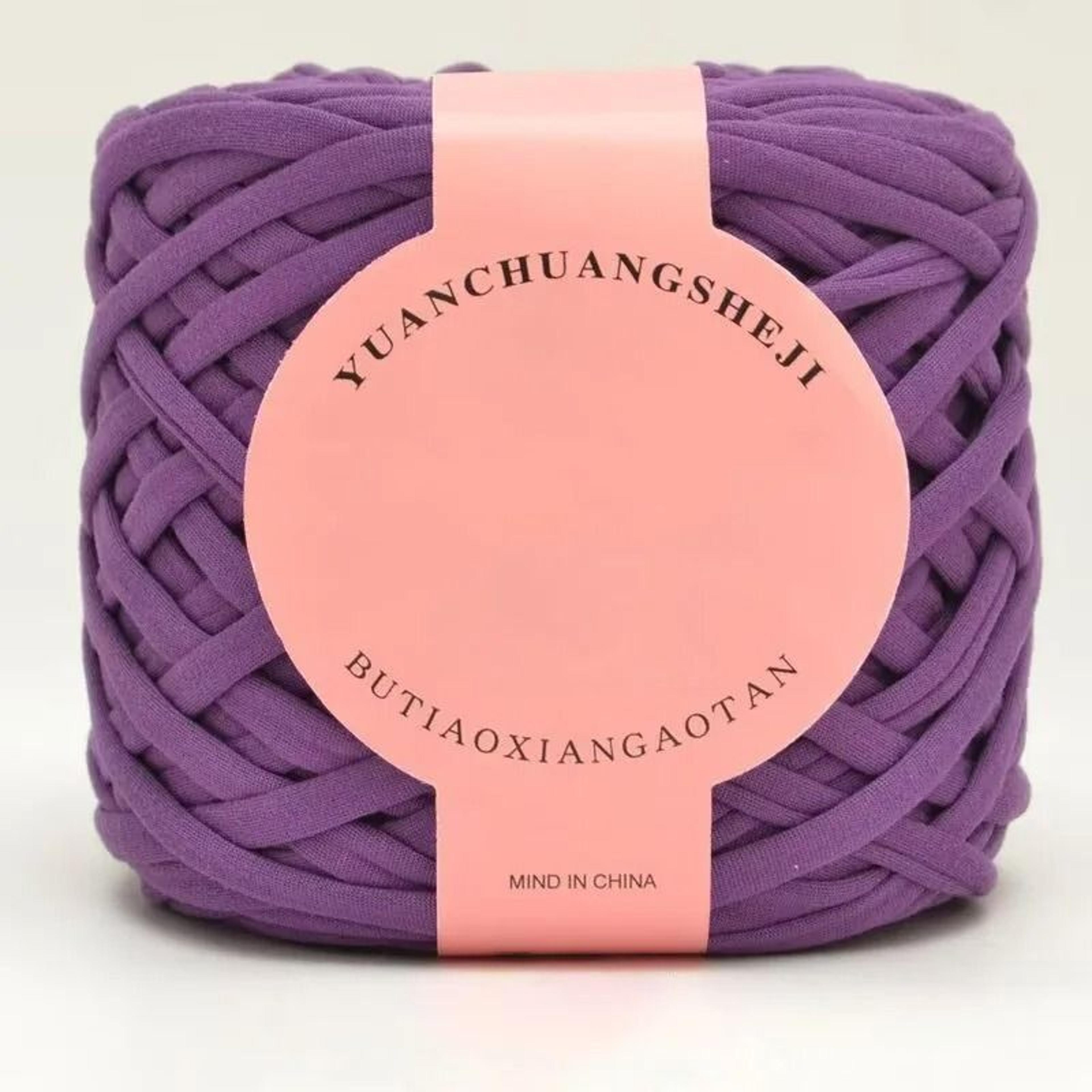 280g Chunky T Shirt Ribbon Yarn For Crochet Bags Knitting  DIY Crafts 15
