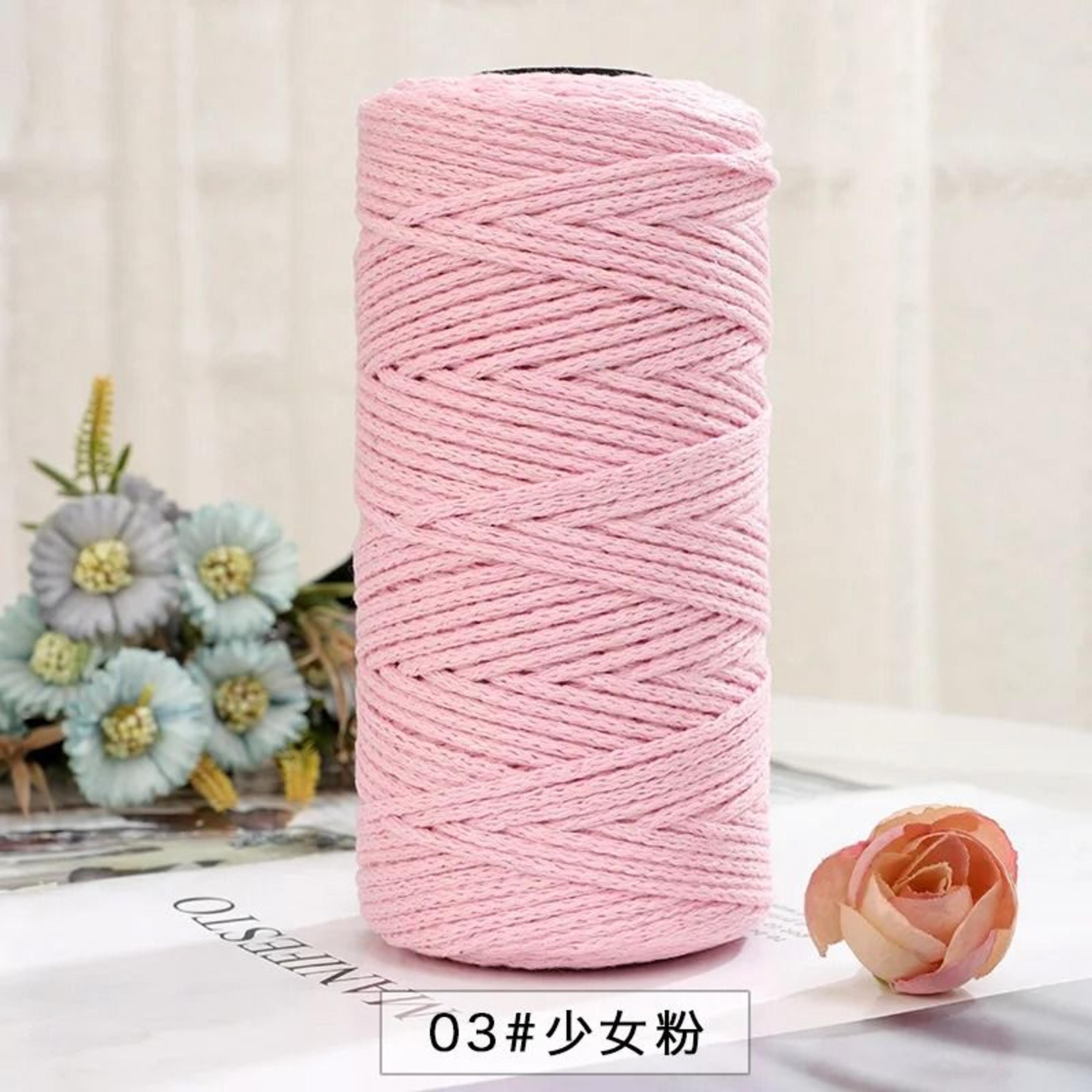 150m 2mm Cotton Macrame Cord Yarn For Crochet Knitting Bags  DIY Crafts 9