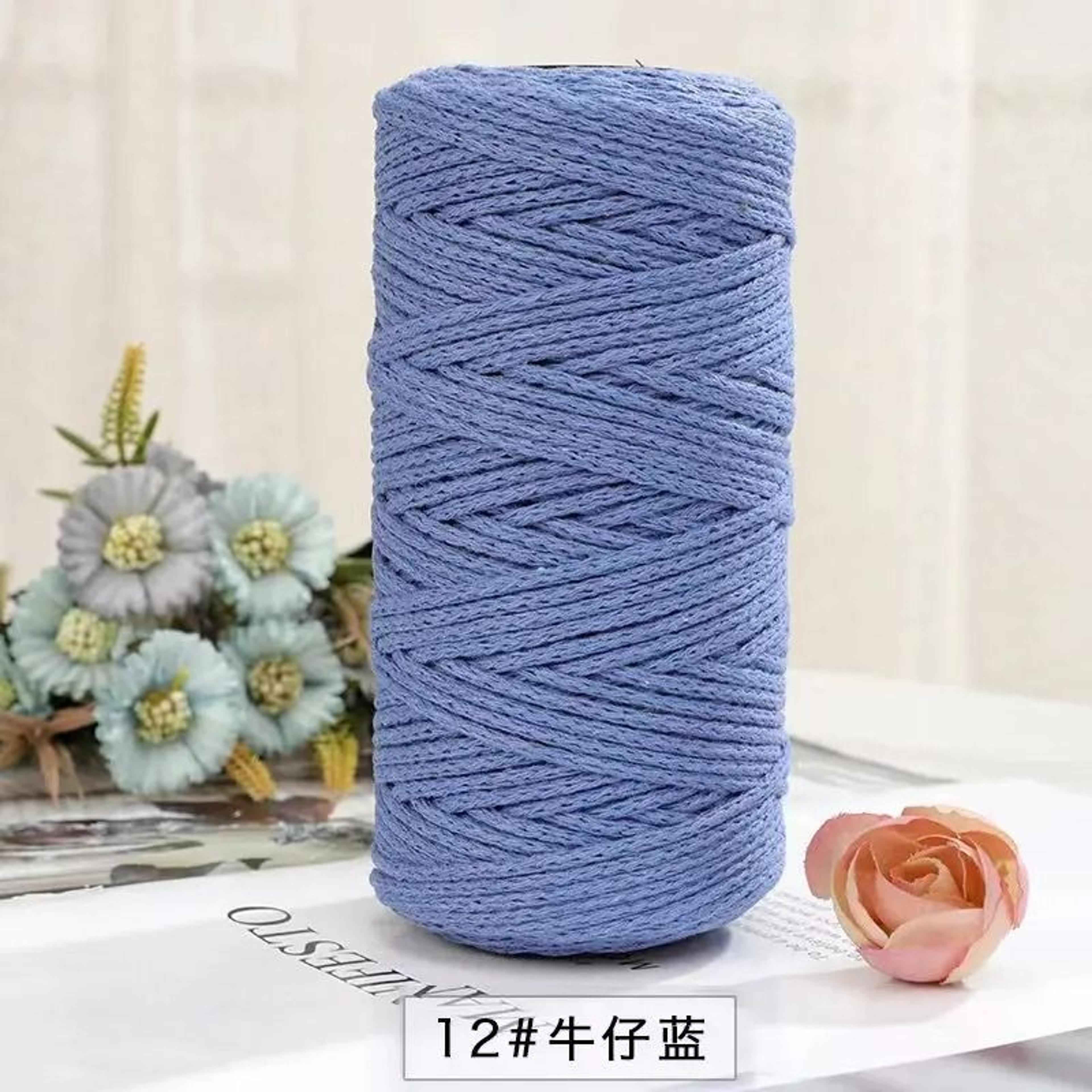 150m 2mm Cotton Macrame Cord Yarn For Crochet Knitting Bags  DIY Crafts 18